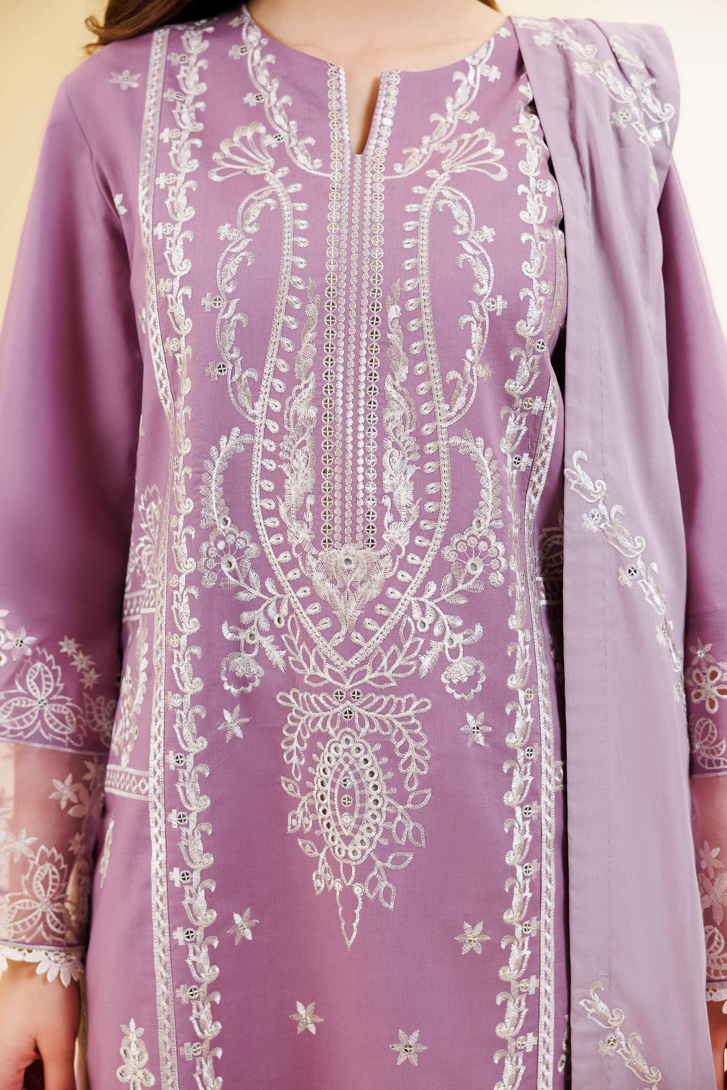 3 Piece - Dyed Embroidered Suit - 42501351 for Women - Unstitched Collection | Nishat | Shop Online