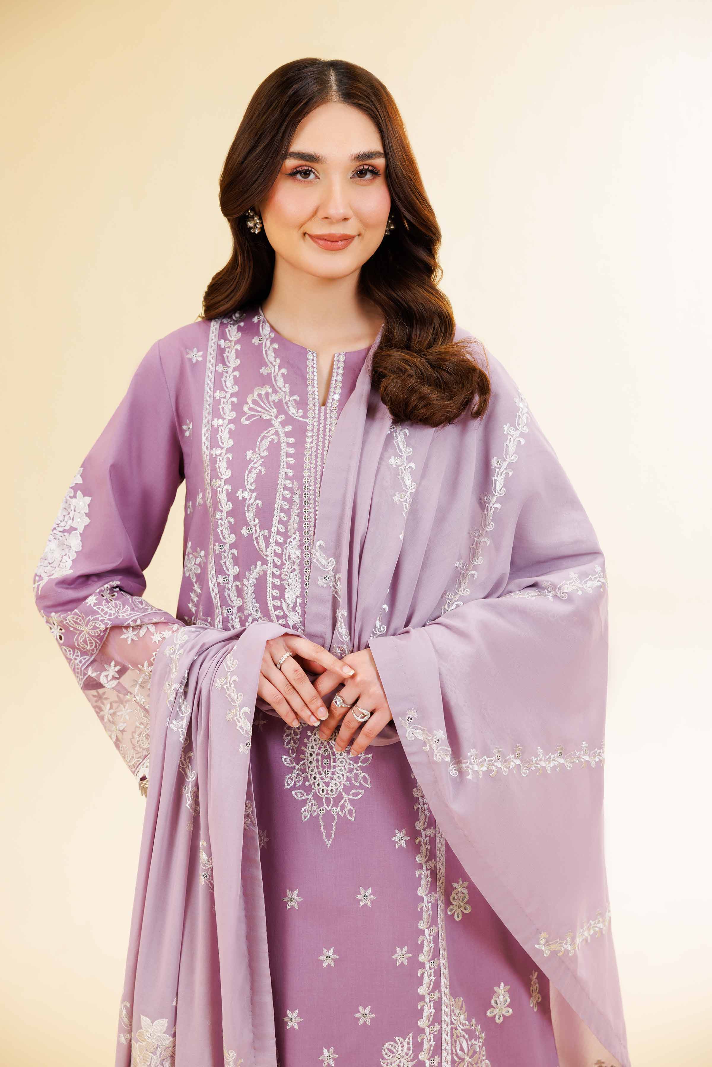 3 Piece - Dyed Embroidered Suit - 42501351 for Women - Unstitched Collection | Nishat | Shop Online