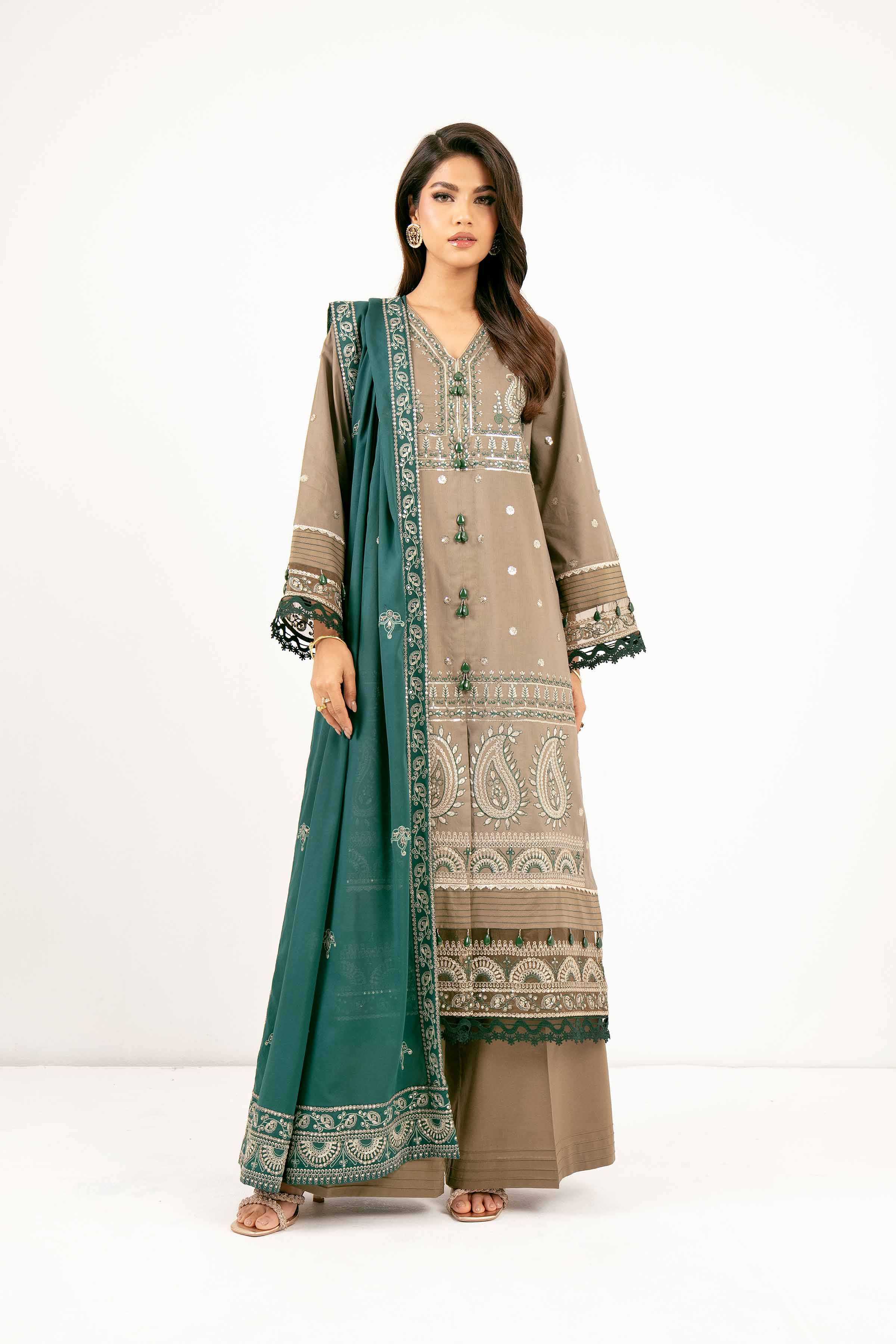 3 Piece - Dyed Embroidered Suit - 42501353 for Women - Unstitched Collection | Nishat | Shop Online