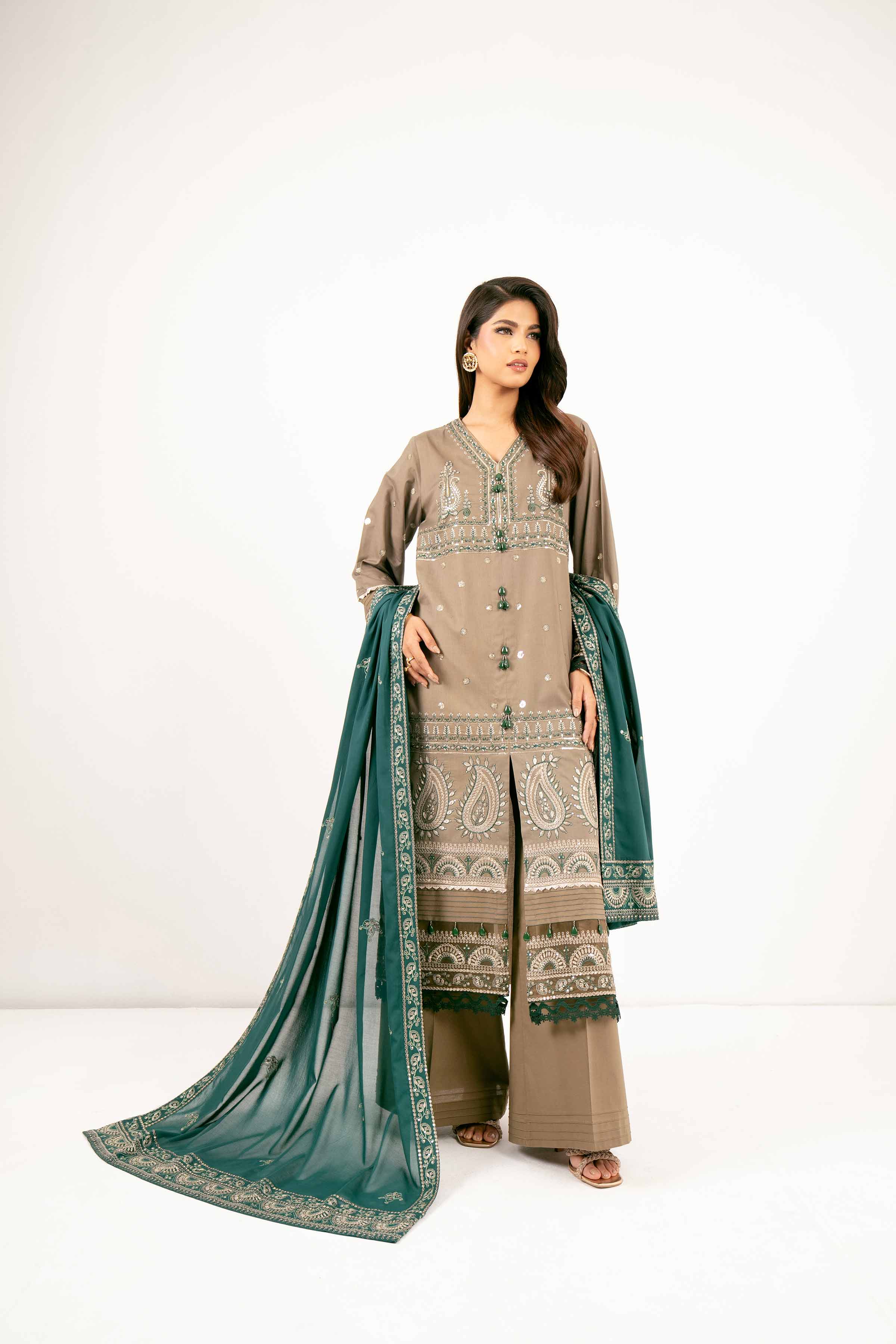3 Piece - Dyed Embroidered Suit - 42501353 for Women - Unstitched Collection | Nishat | Shop Online
