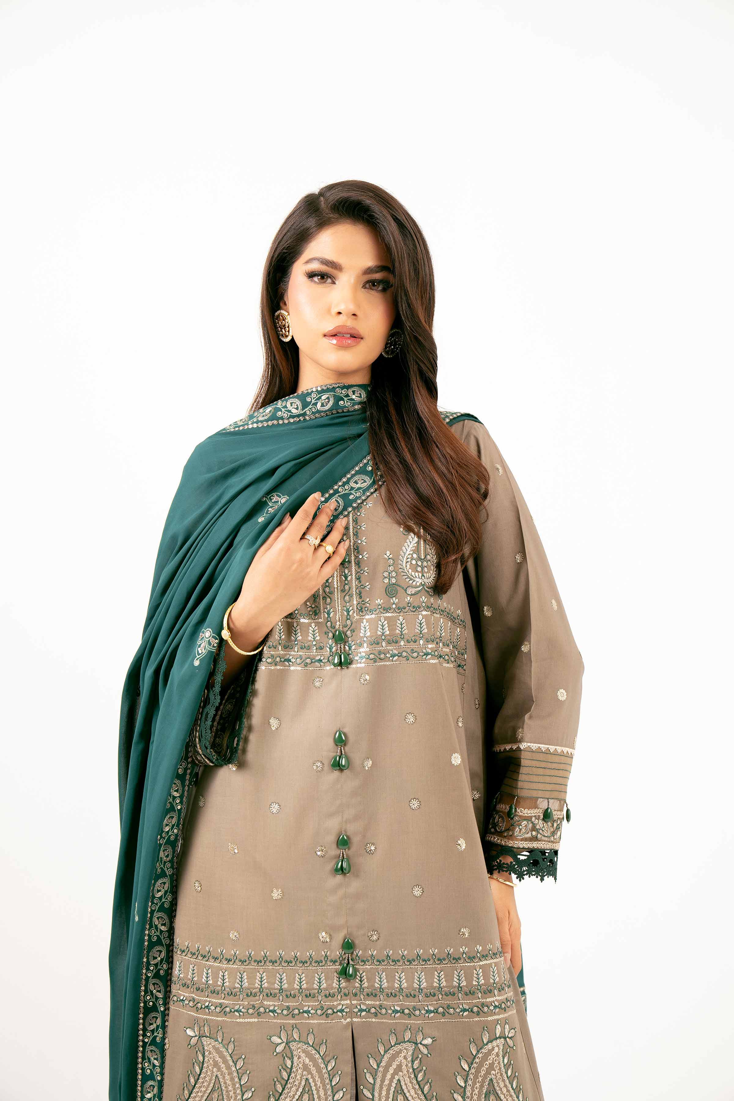3 Piece - Dyed Embroidered Suit - 42501353 for Women - Unstitched Collection | Nishat | Shop Online