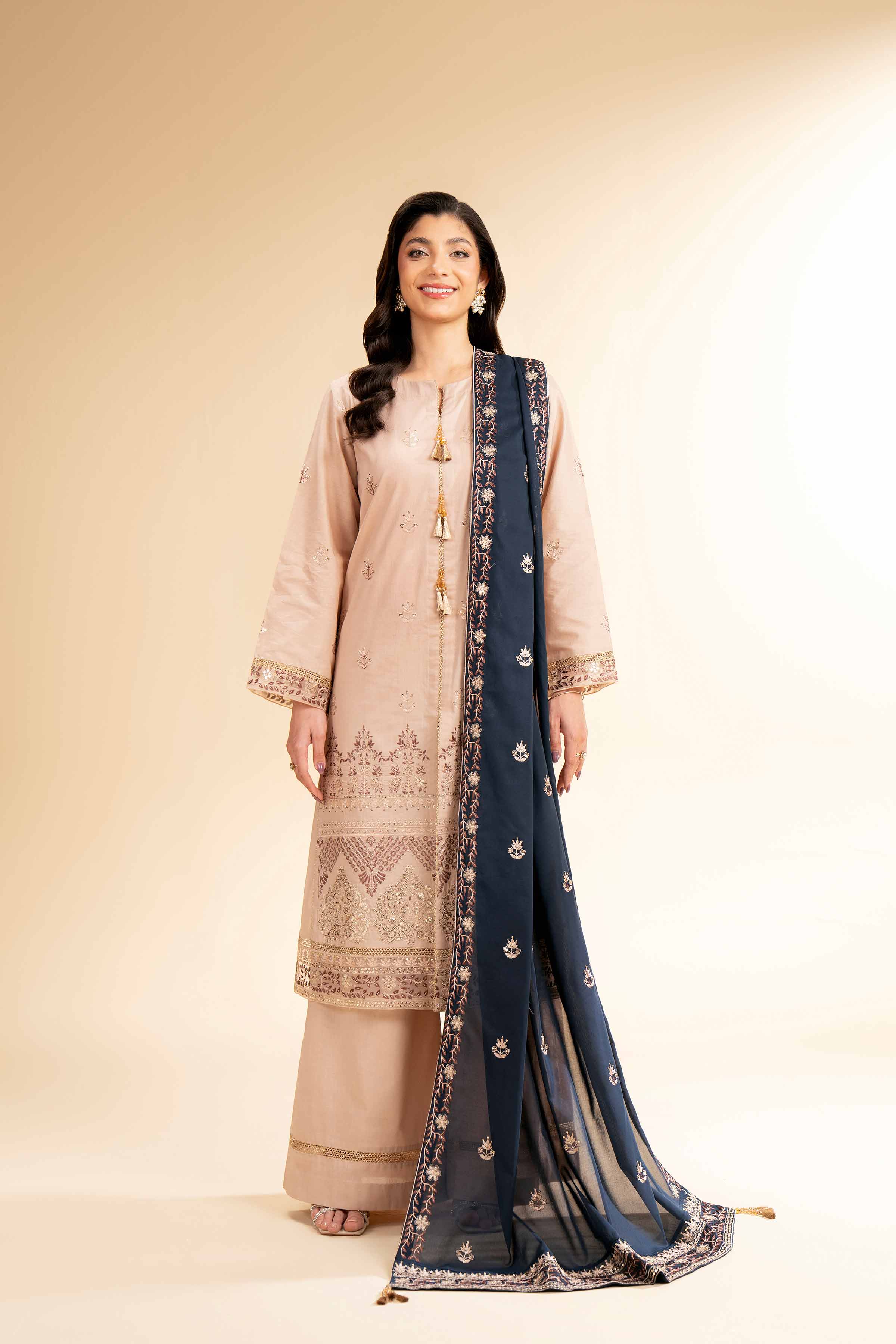 3 Piece - Dyed Embroidered Suit - 42501354 for Women - Unstitched Collection | Nishat | Shop Online