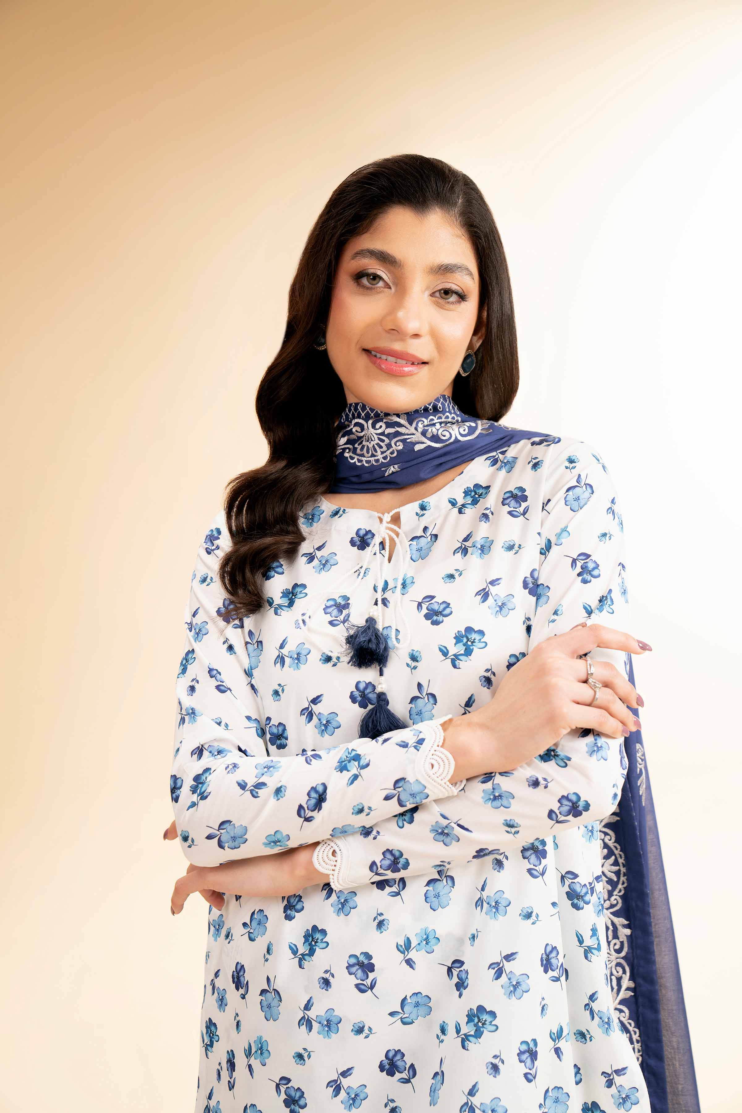 3 Piece - Printed Embroidered Suit - 42501357 for Women - Unstitched Collection | Nishat | Shop Online