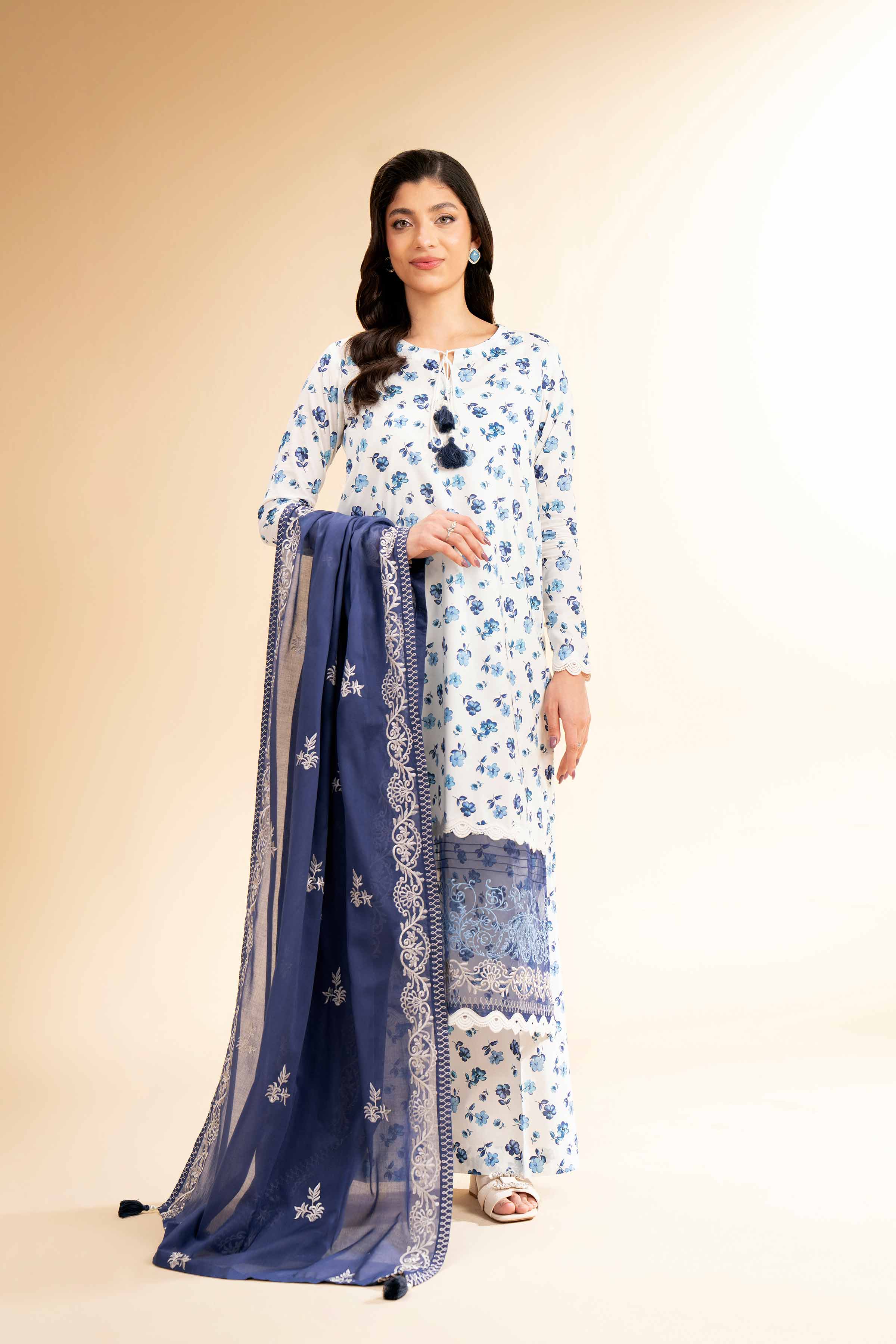 3 Piece - Printed Embroidered Suit - 42501357 for Women - Unstitched Collection | Nishat | Shop Online