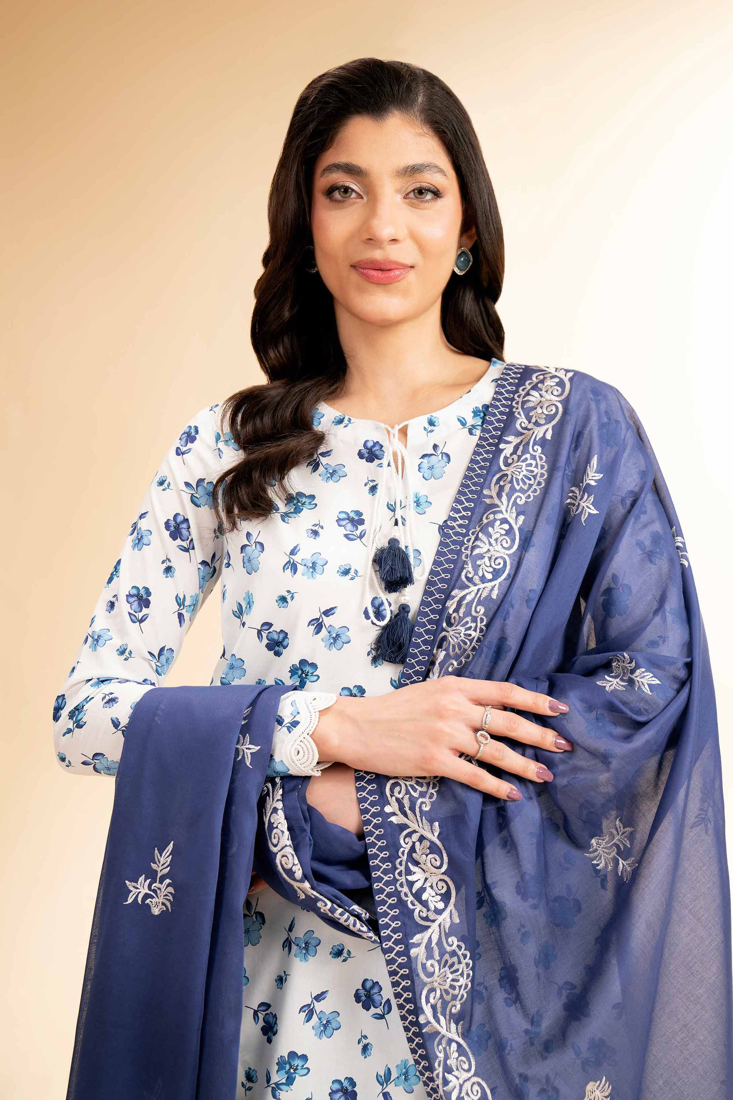 3 Piece - Printed Embroidered Suit - 42501357 for Women - Unstitched Collection | Nishat | Shop Online