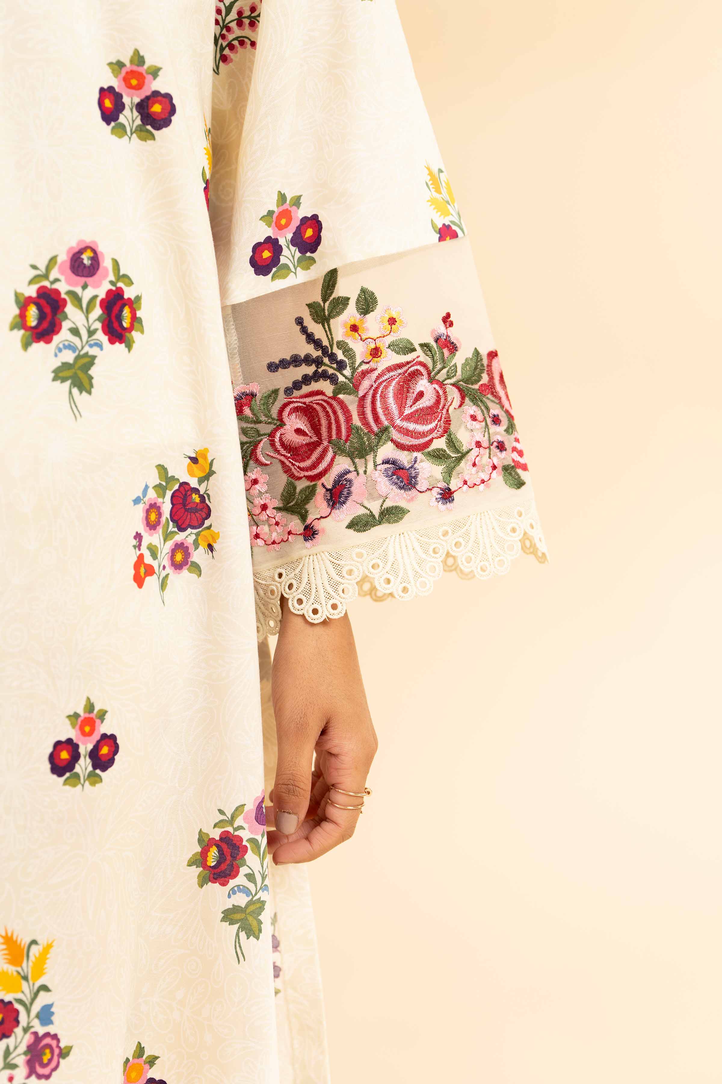 3 Piece - Printed Embroidered Suit - 42501358 for Women - Unstitched Collection | Nishat | Shop Online