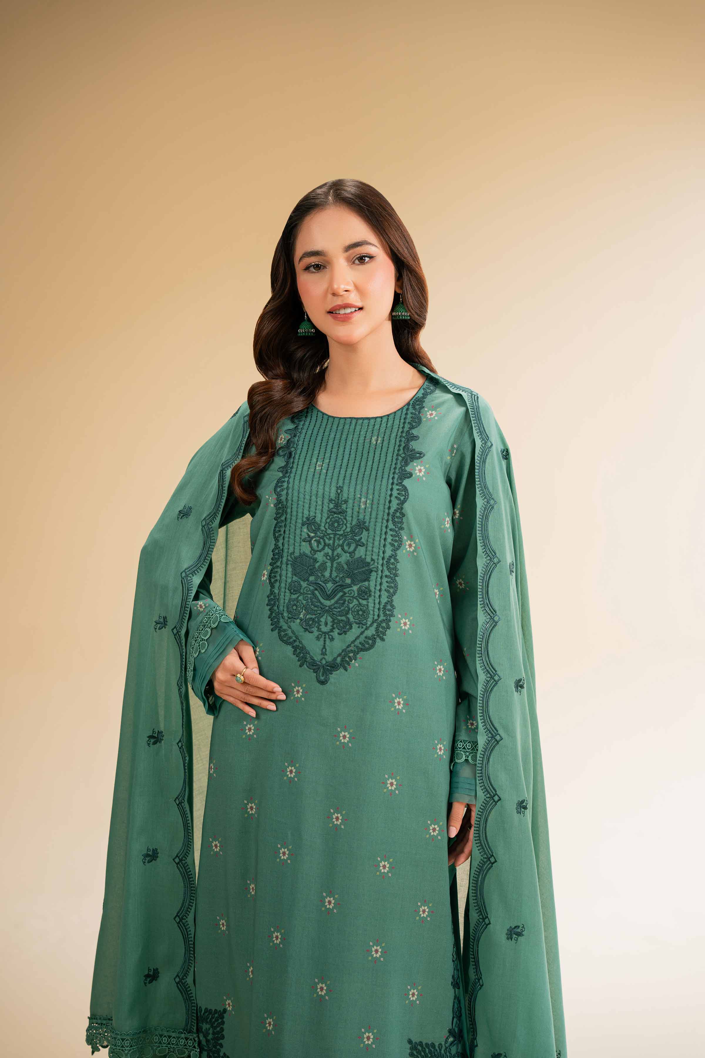 3 Piece - Printed Embroidered Suit - 42501359 for Women - Unstitched Collection | Nishat | Shop Online