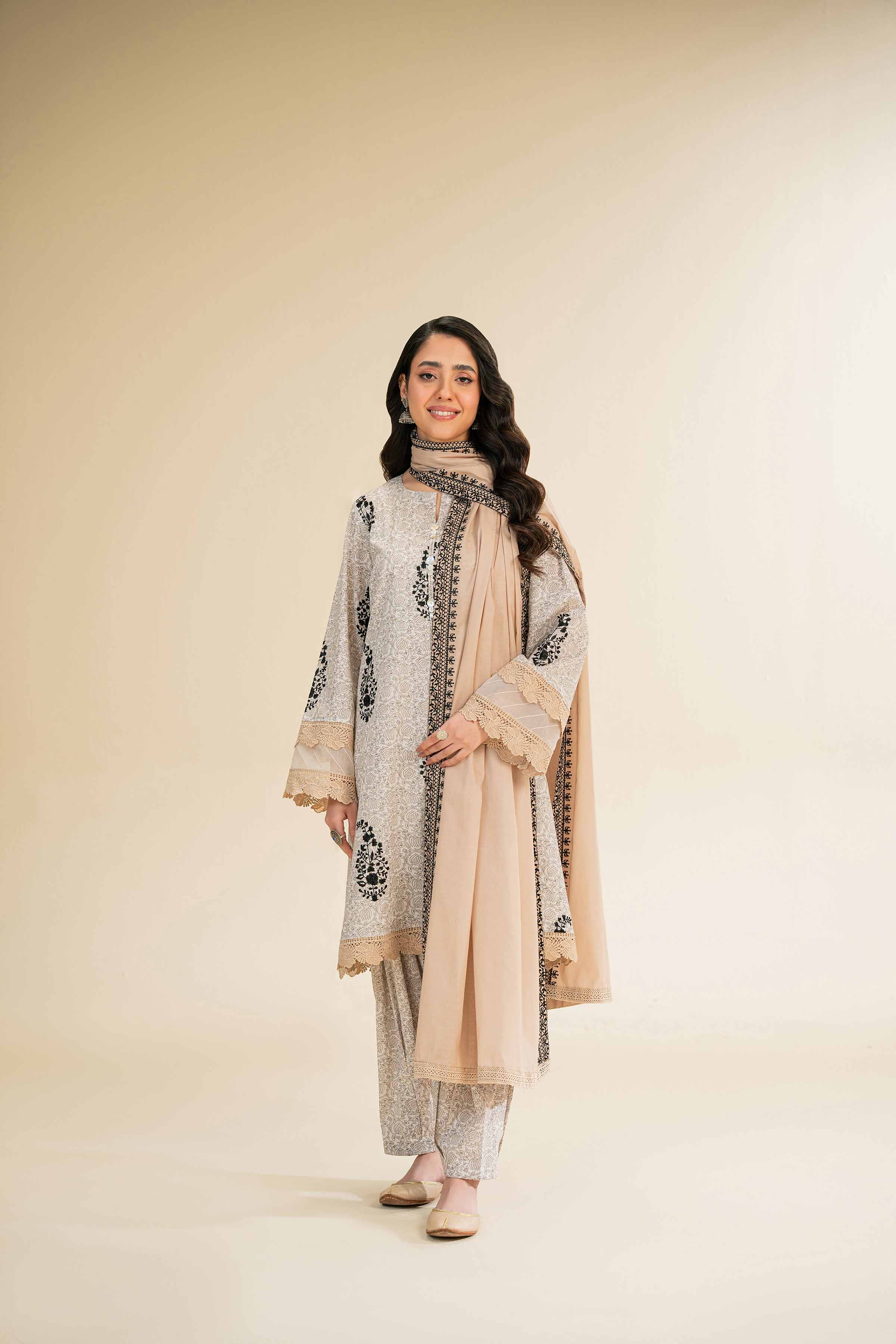 3 Piece - Printed Embroidered Suit - 42501360 for Women - Unstitched Collection | Nishat | Shop Online