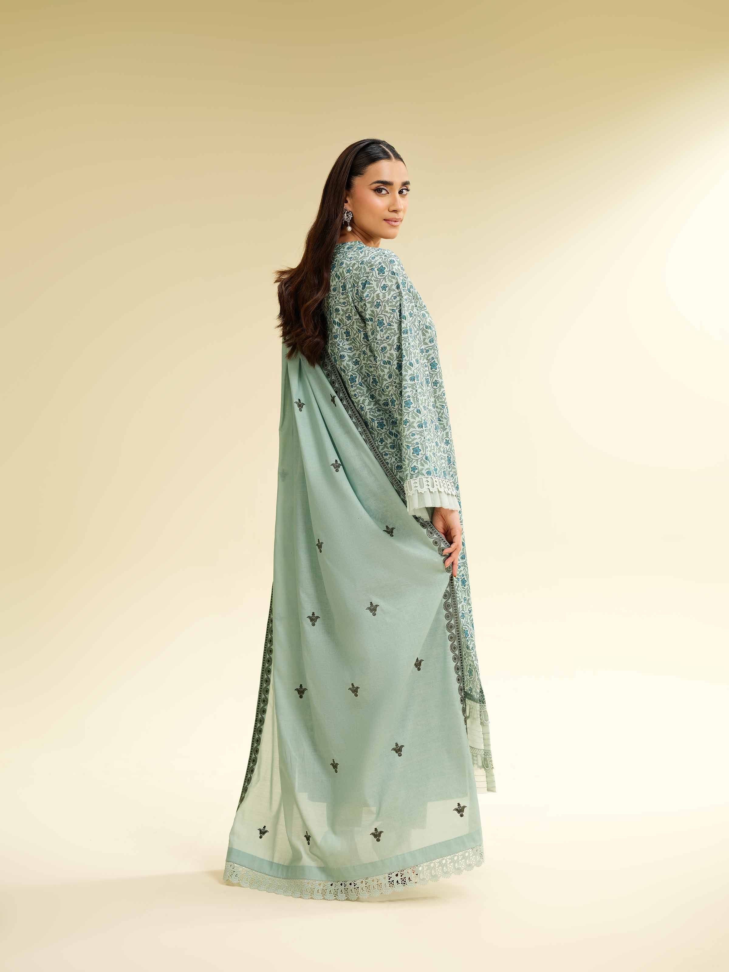 3 Piece - Printed Embroidered Suit - 42501361 for Women - Unstitched Collection | Nishat | Shop Online
