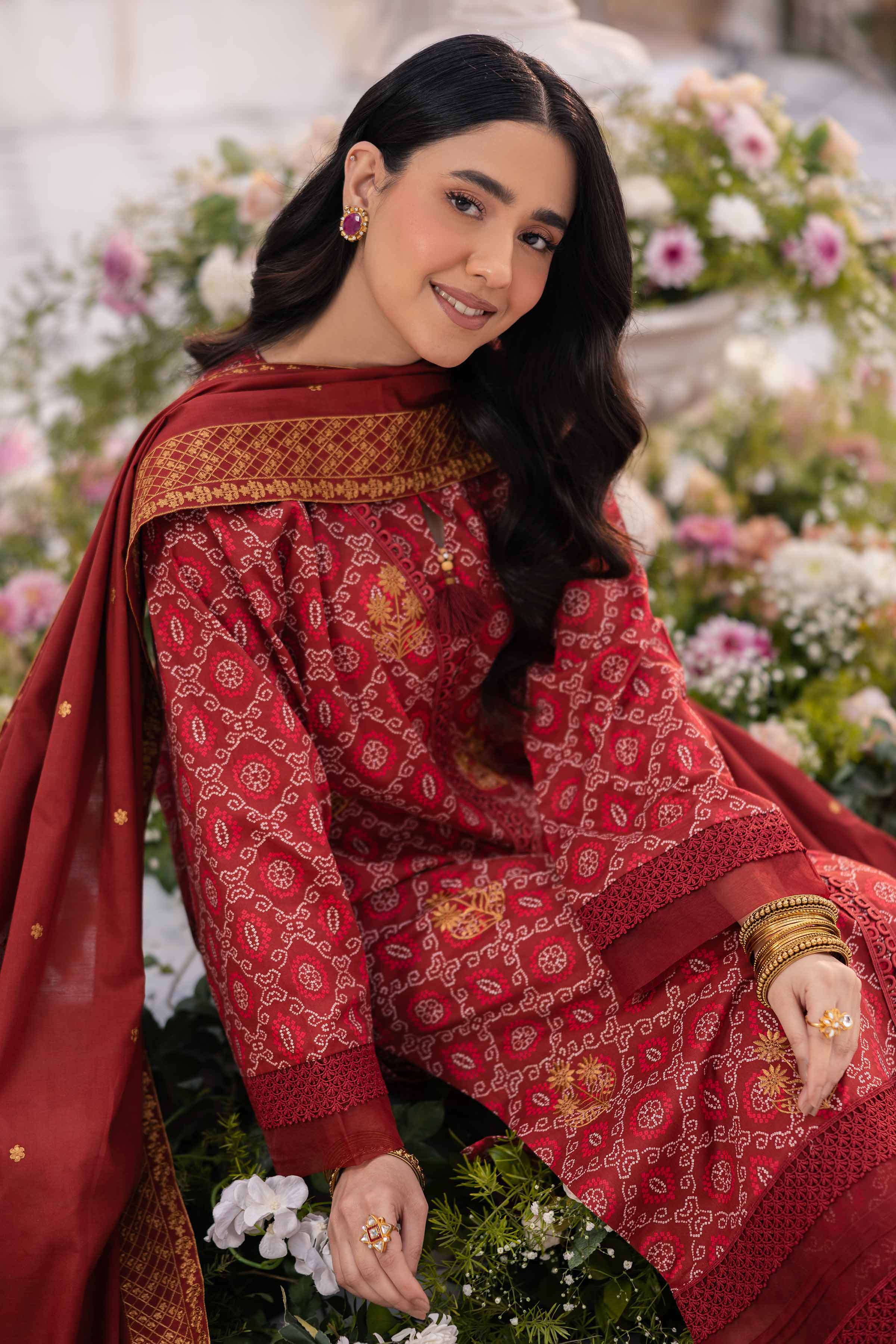 3 Piece - Printed Embroidered Suit - 42501363 for Women - Unstitched Collection | Nishat | Shop Online