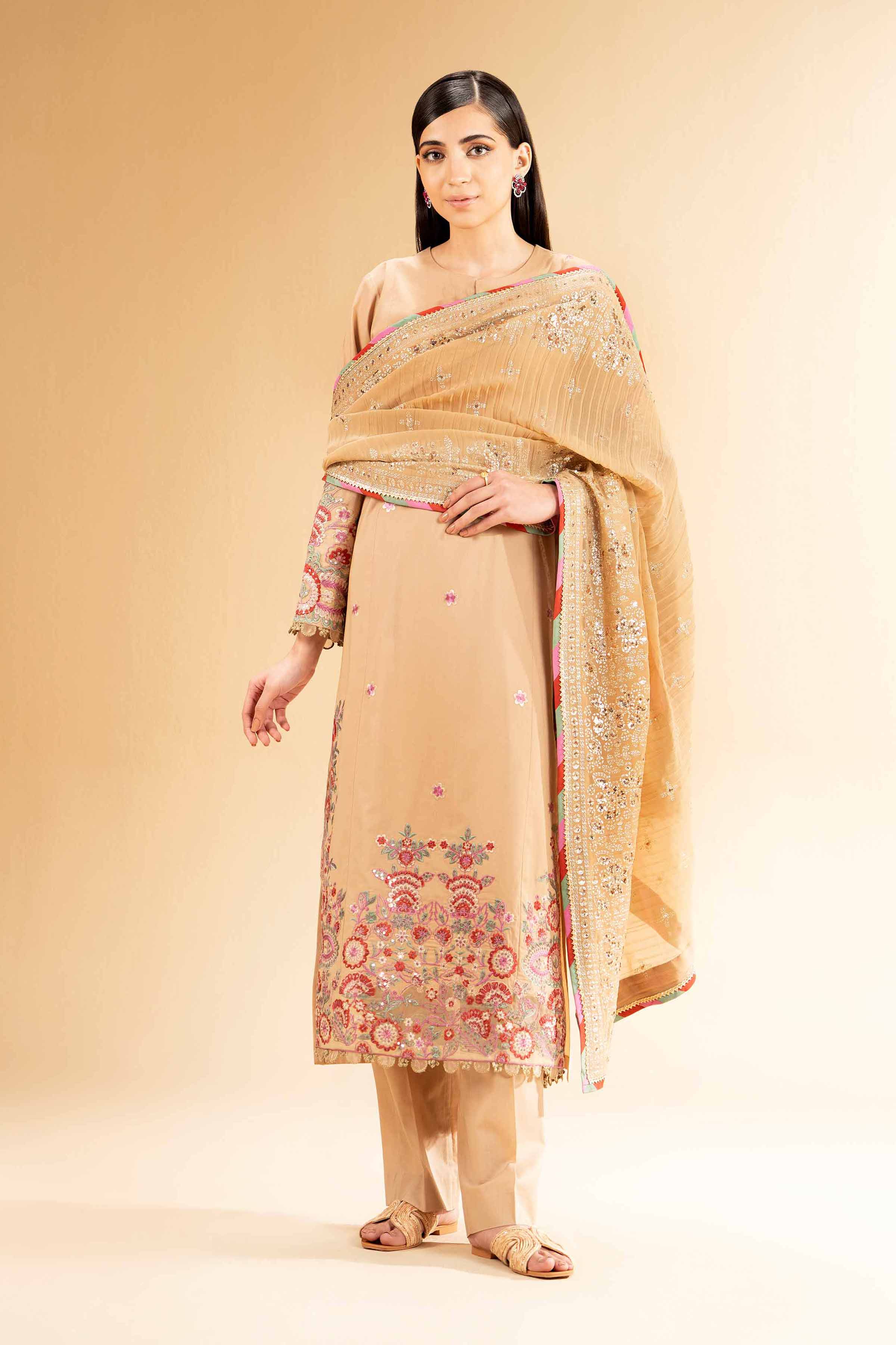 3 Piece - Embellished Suit - 42501369 for Women - Unstitched Collection | Nishat | Shop Online