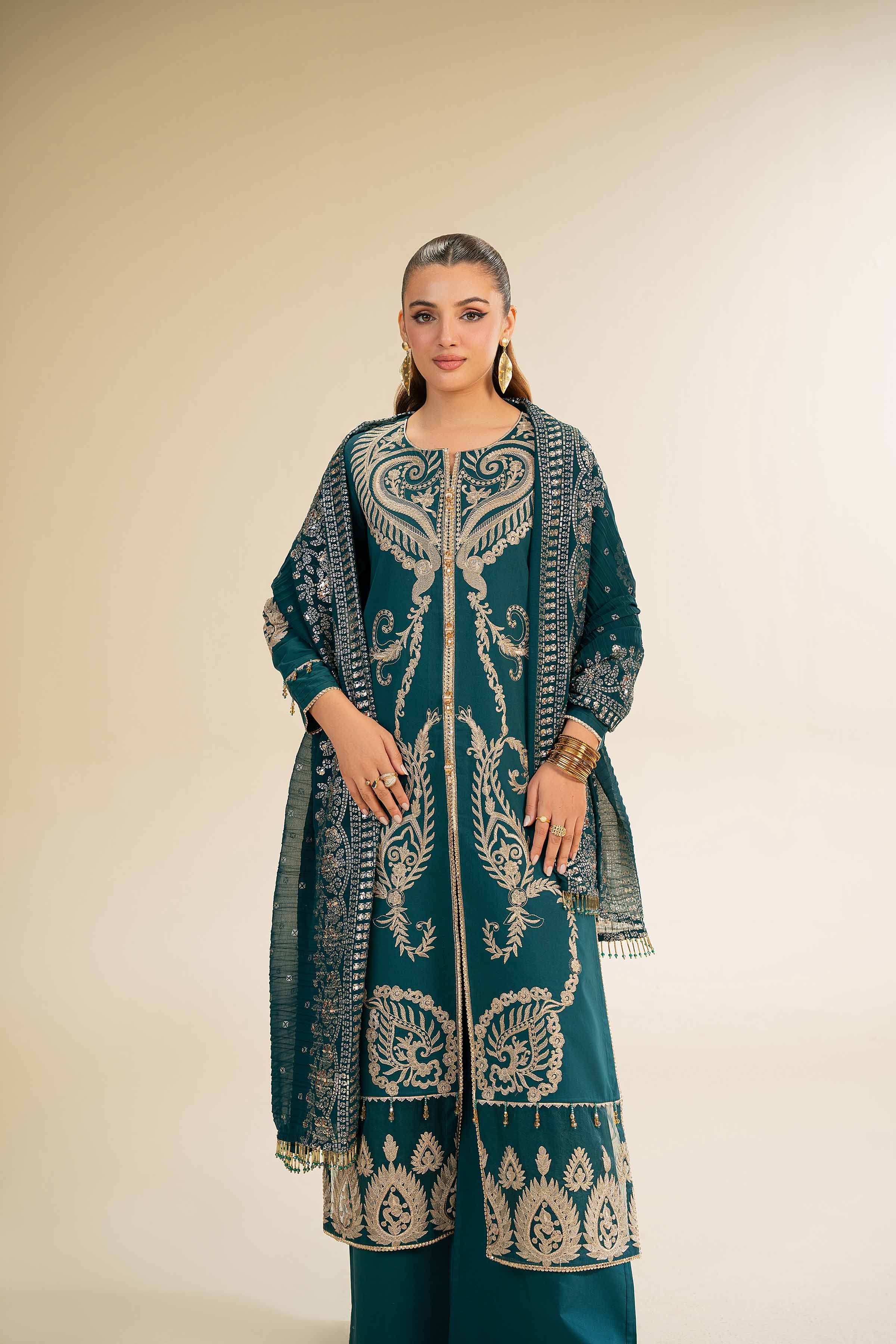 3 Piece - Embellished Suit - 42501371 for Women - Unstitched Collection | Nishat | Shop Online