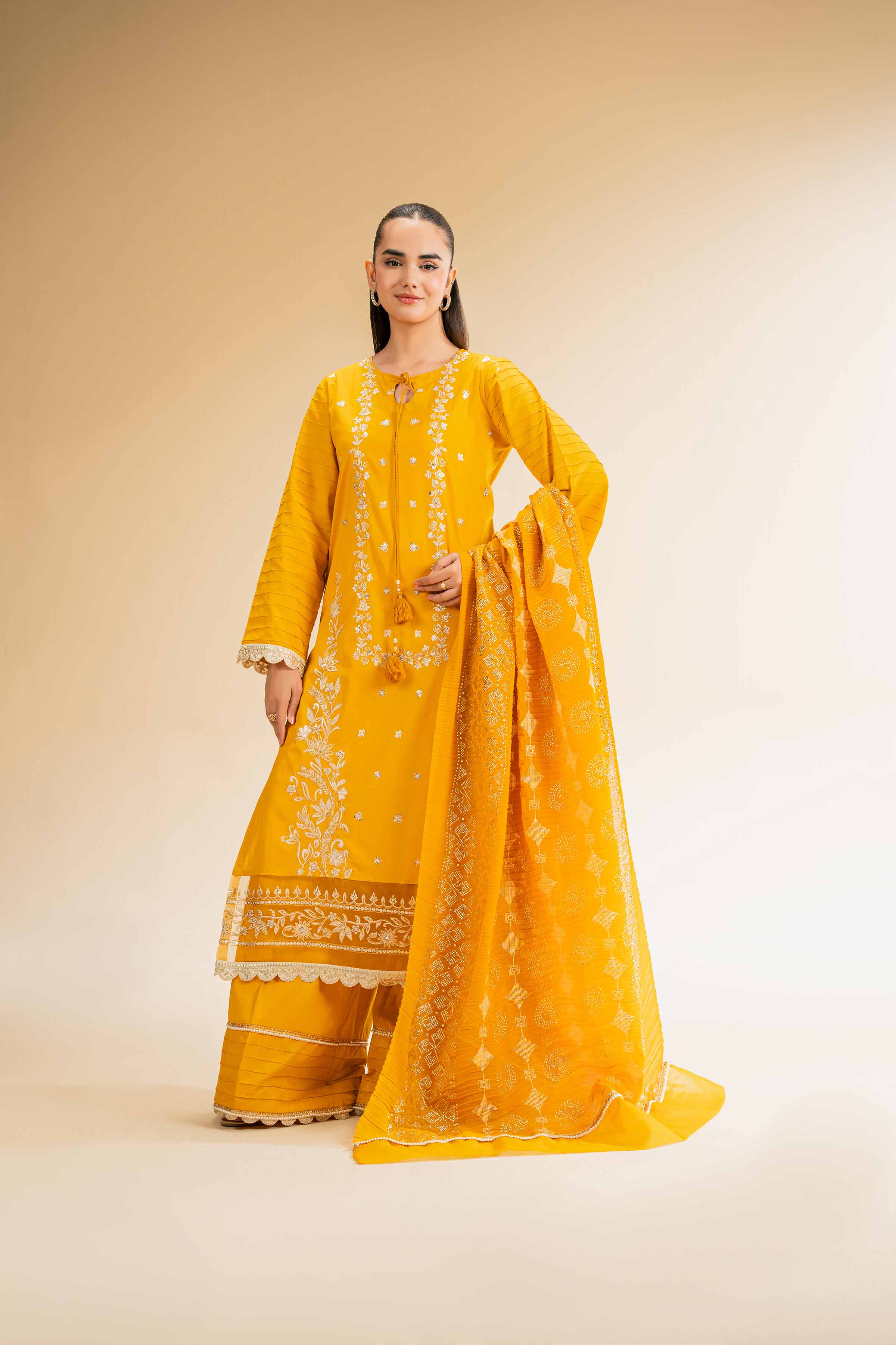 3 Piece - Embellished Suit - 42501372 for Women - Unstitched Collection | Nishat | Shop Online