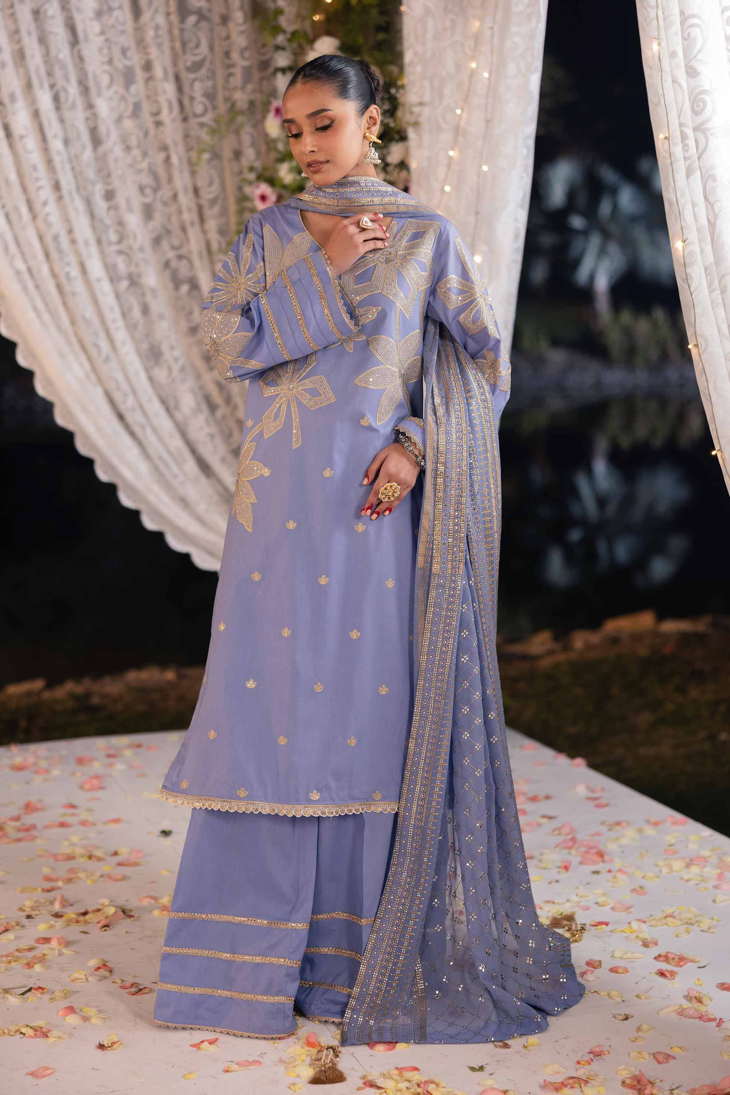 3 Piece - Embellished Suit - 42501373 for Women - Unstitched Collection | Nishat | Shop Online