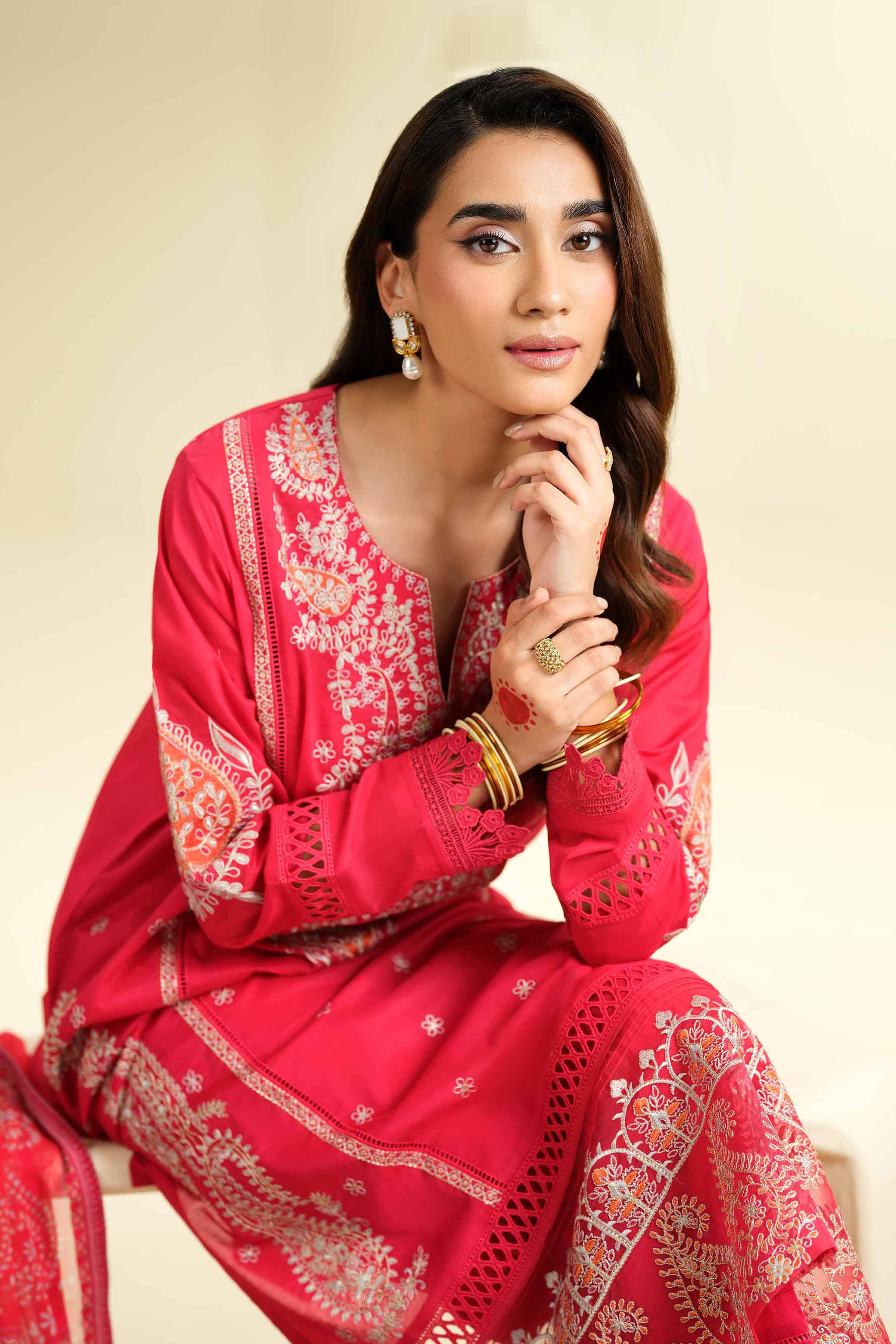 3 Piece - Embroidered Suit - 42501376 for Women - Unstitched Collection | Nishat | Shop Online