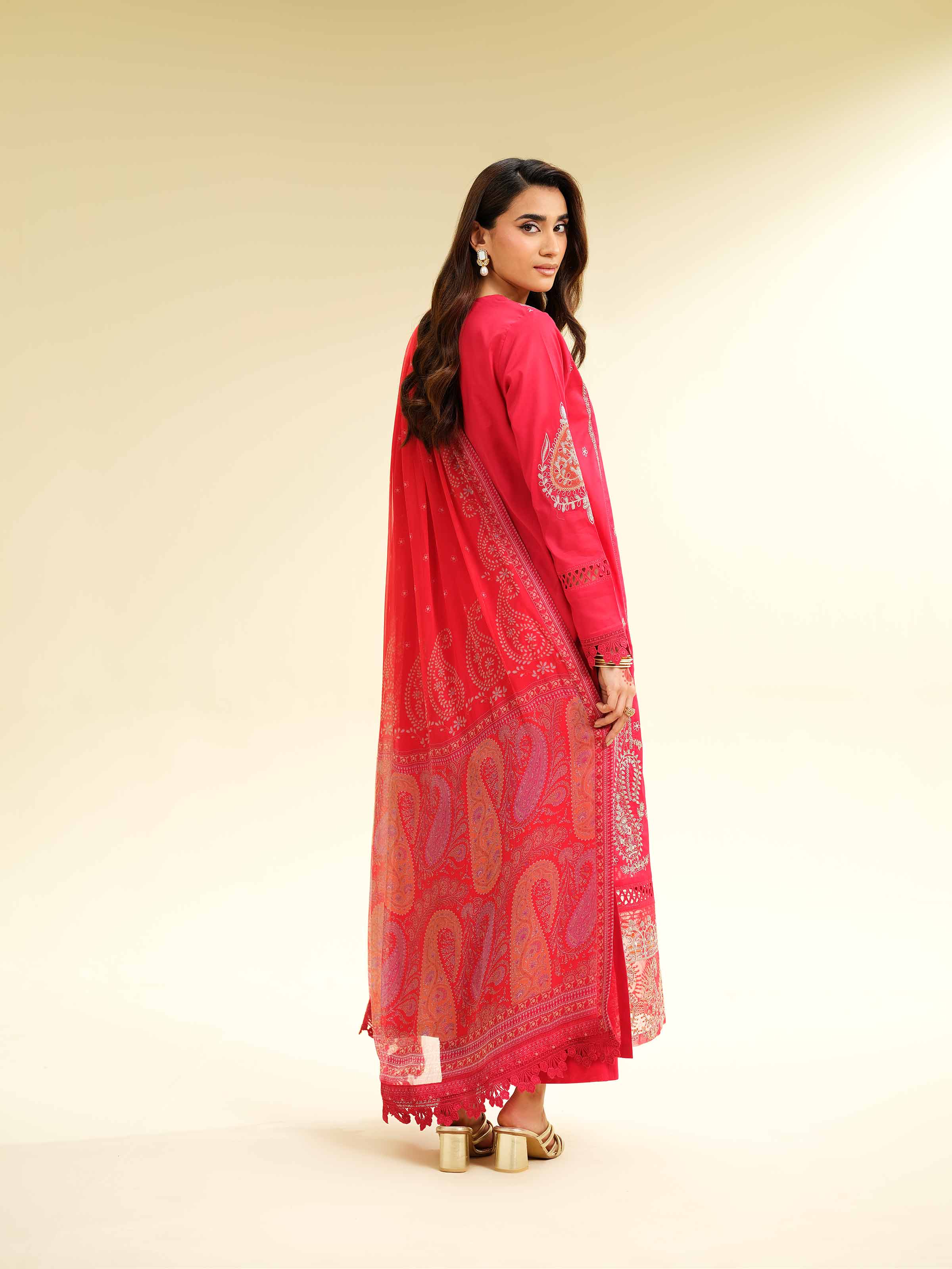 3 Piece - Embroidered Suit - 42501376 for Women - Unstitched Collection | Nishat | Shop Online