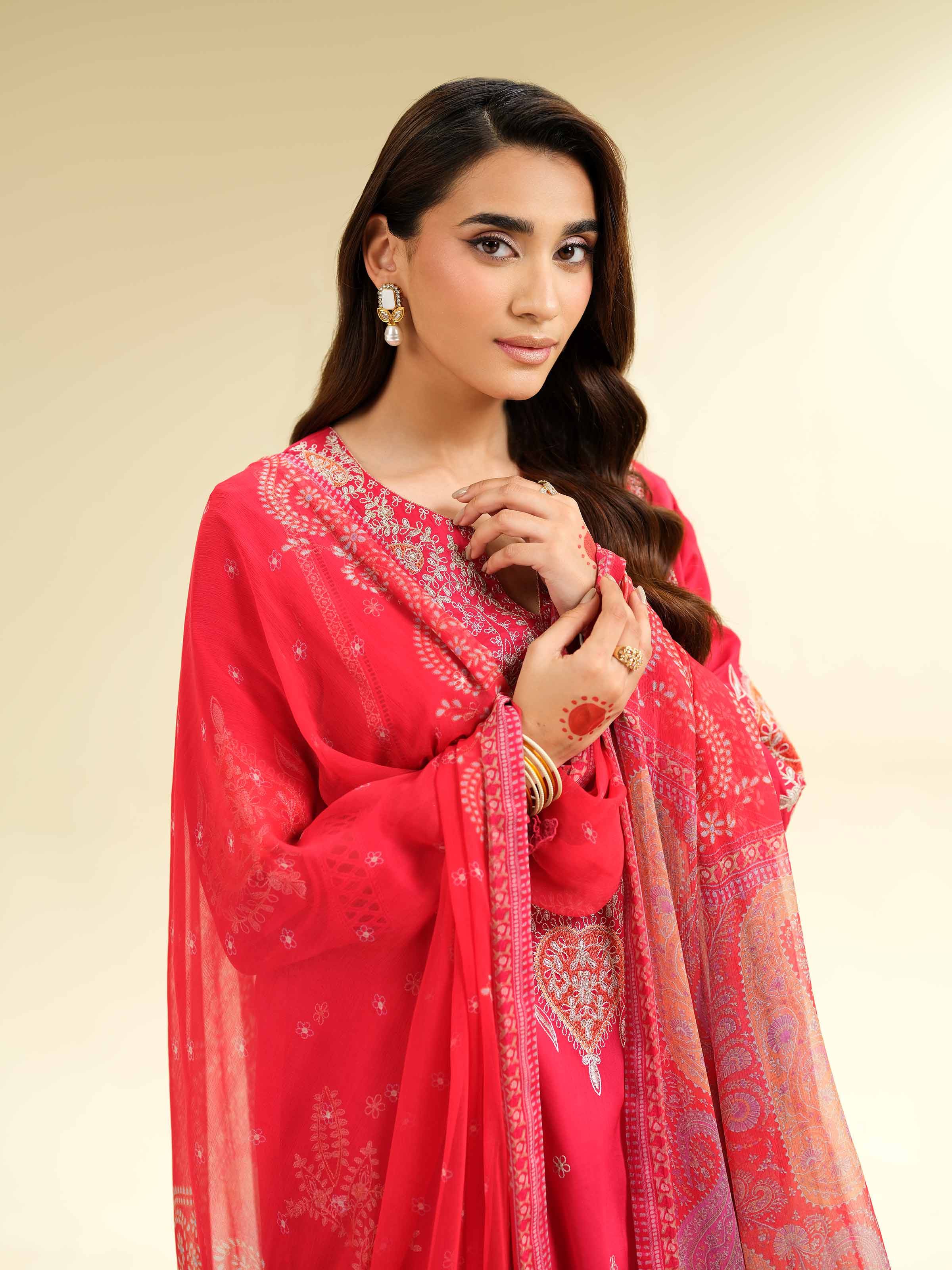 3 Piece - Embroidered Suit - 42501376 for Women - Unstitched Collection | Nishat | Shop Online