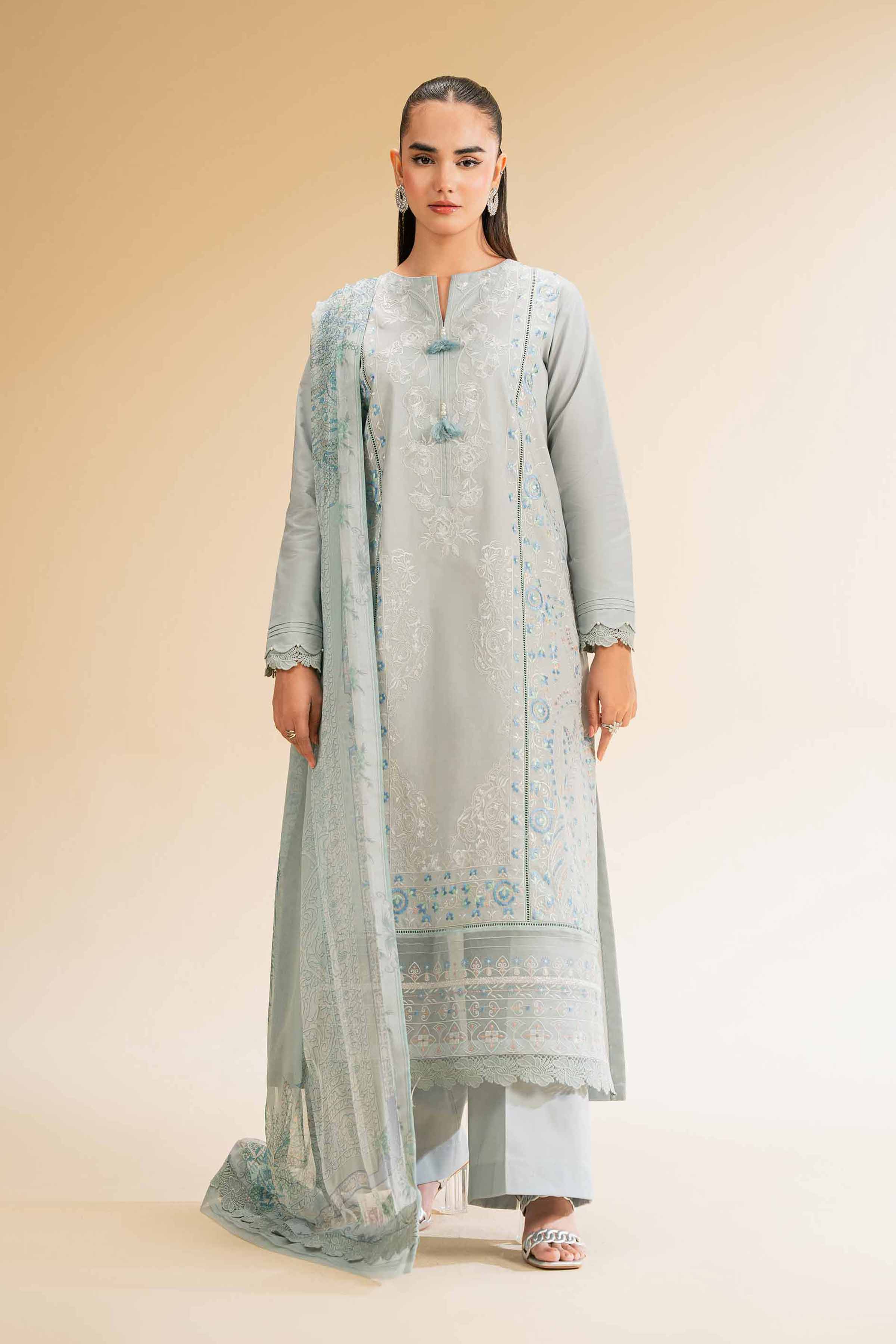 3 Piece - Embroidered Suit - 42501377 for Women - Unstitched Collection | Nishat | Shop Online