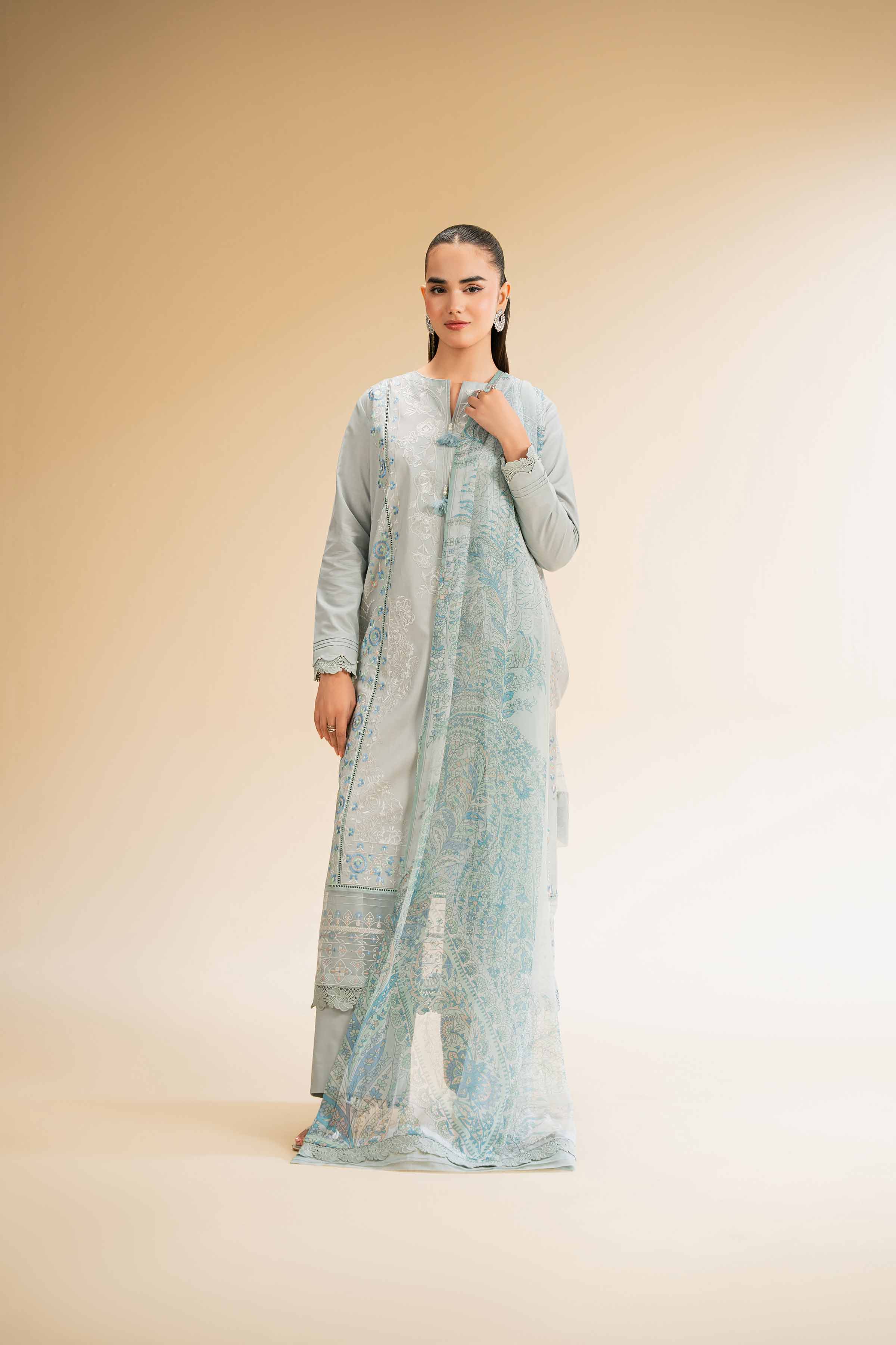 3 Piece - Embroidered Suit - 42501377 for Women - Unstitched Collection | Nishat | Shop Online