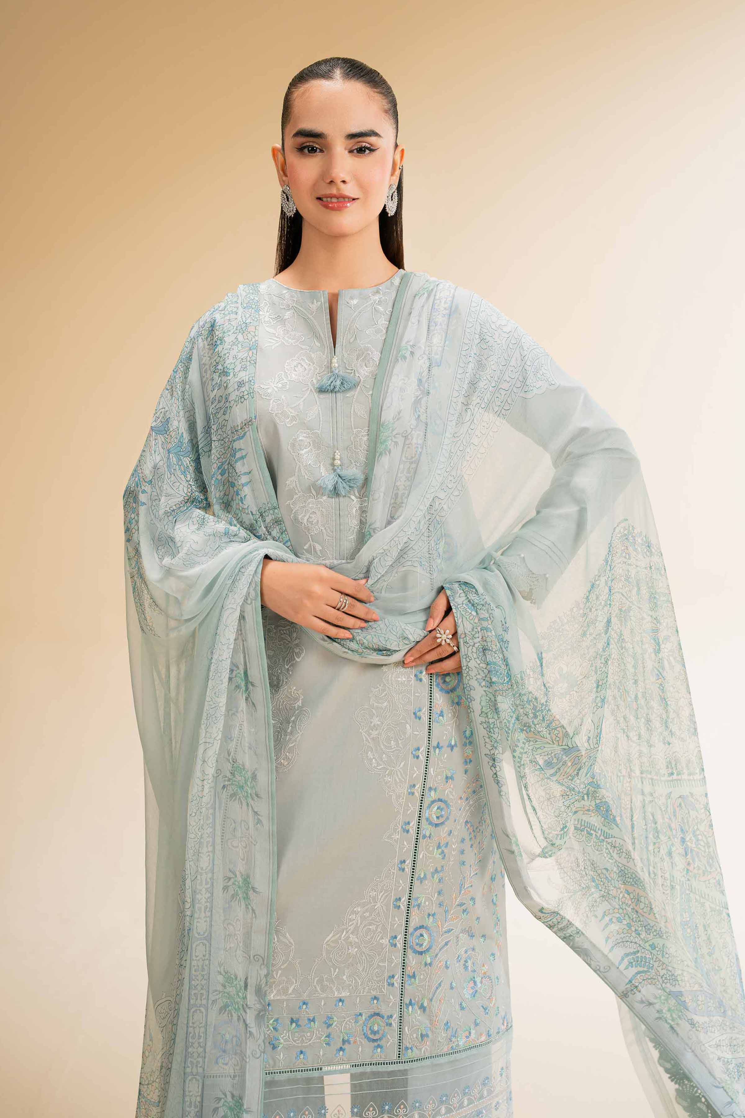 3 Piece - Embroidered Suit - 42501377 for Women - Unstitched Collection | Nishat | Shop Online