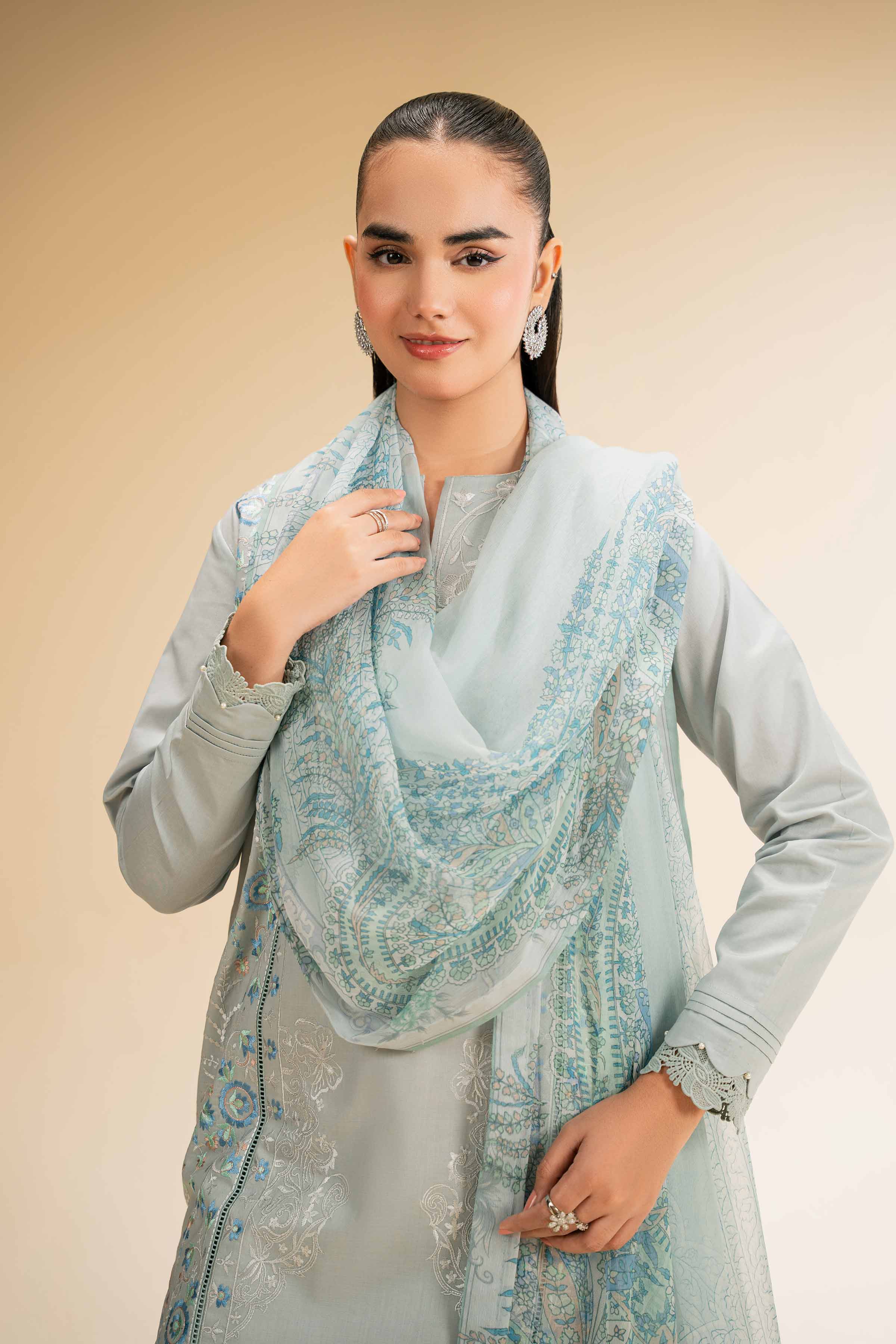 3 Piece - Embroidered Suit - 42501377 for Women - Unstitched Collection | Nishat | Shop Online
