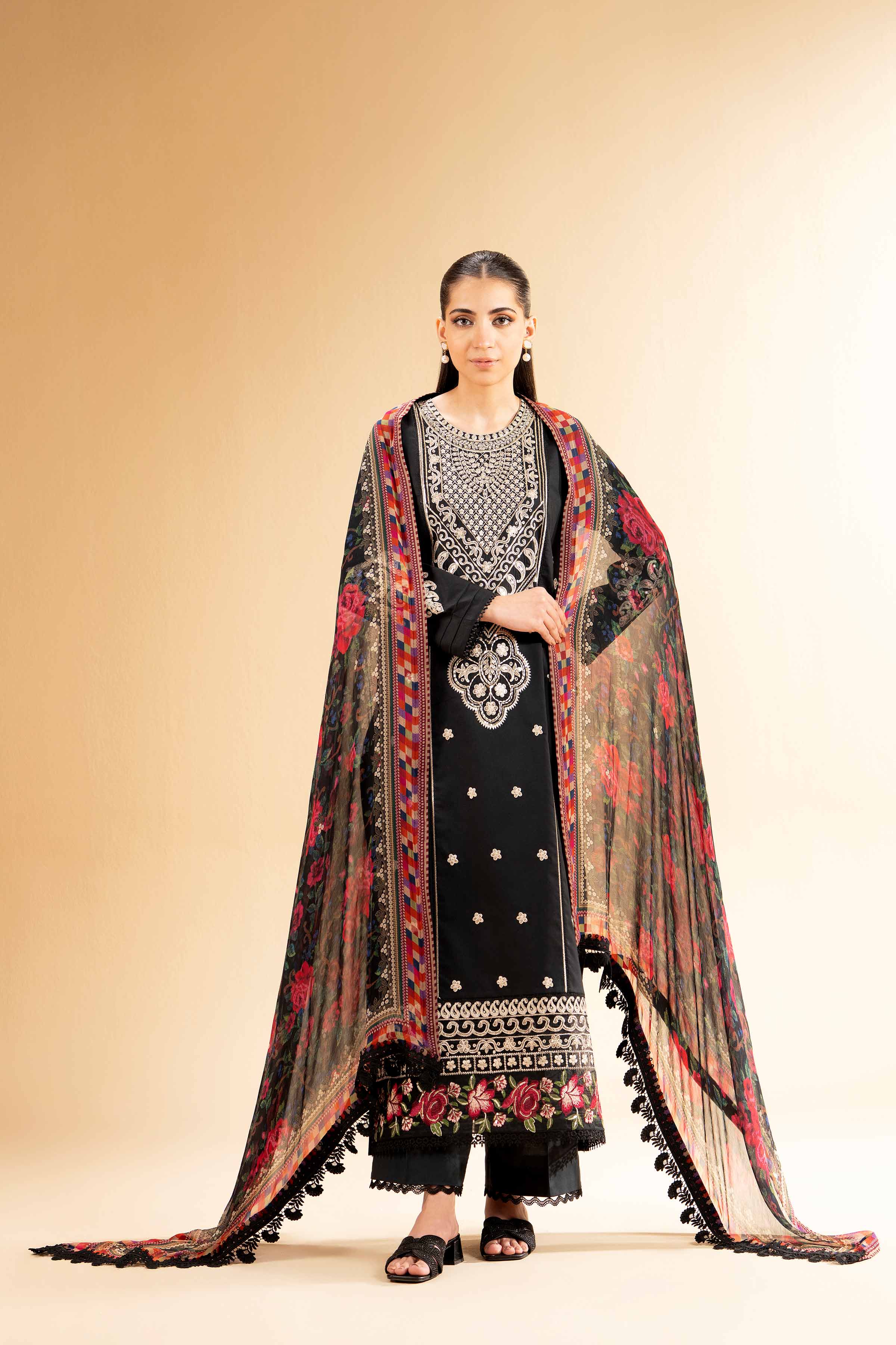3 Piece - Embroidered Suit - 42501379 for Women - Unstitched Collection | Nishat | Shop Online