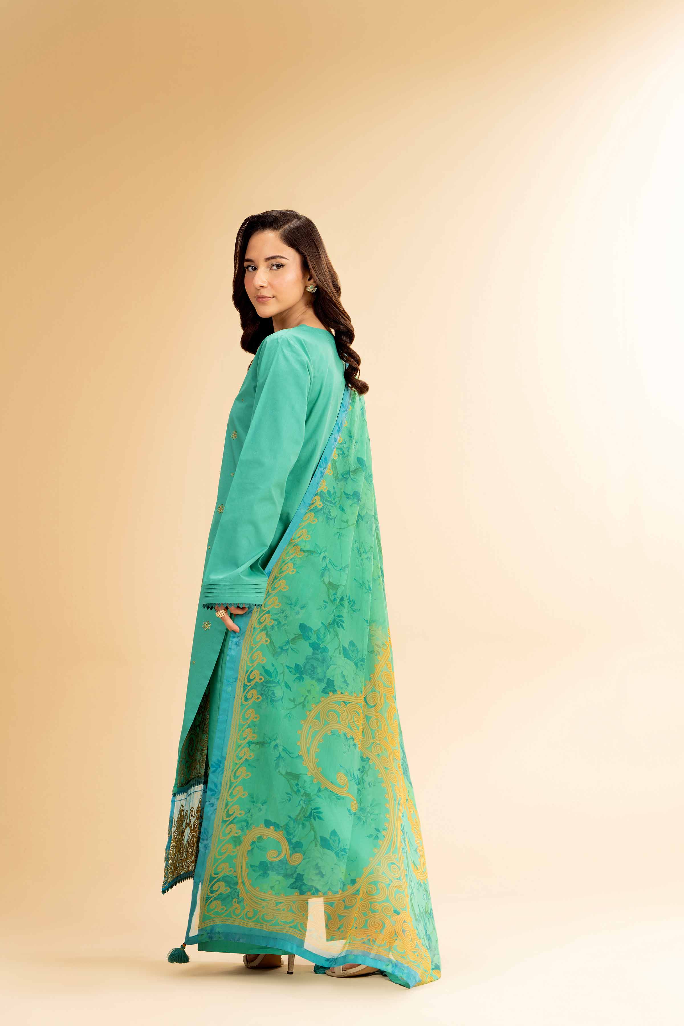 3 Piece - Embroidered Suit - 42501380 for Women - Unstitched Collection | Nishat | Shop Online