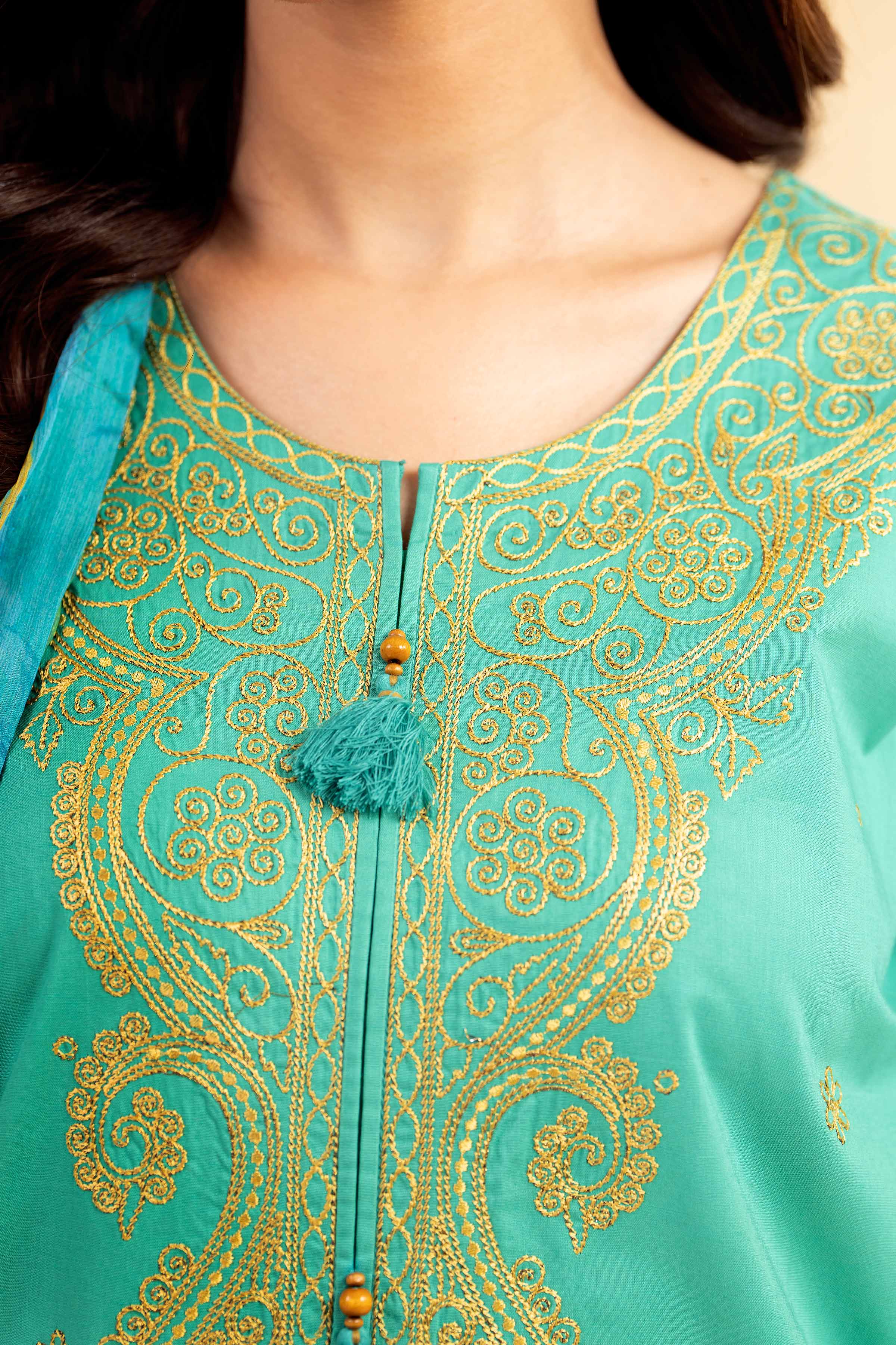 3 Piece - Embroidered Suit - 42501380 for Women - Unstitched Collection | Nishat | Shop Online