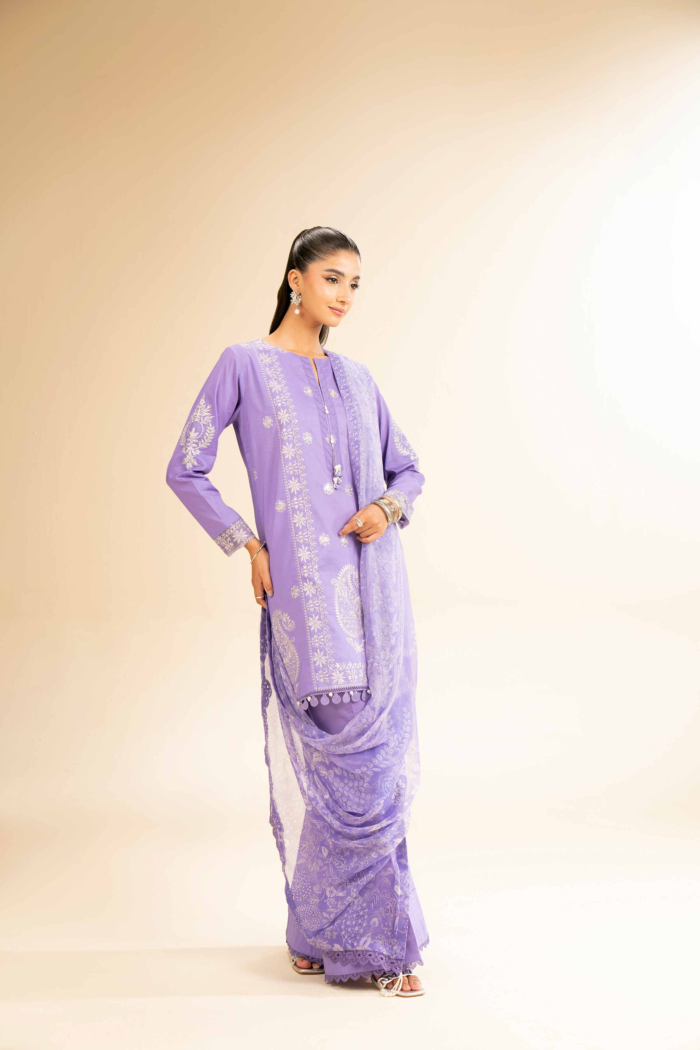 3 Piece - Embroidered Suit - 42501382 for Women - Unstitched Collection | Nishat | Shop Online