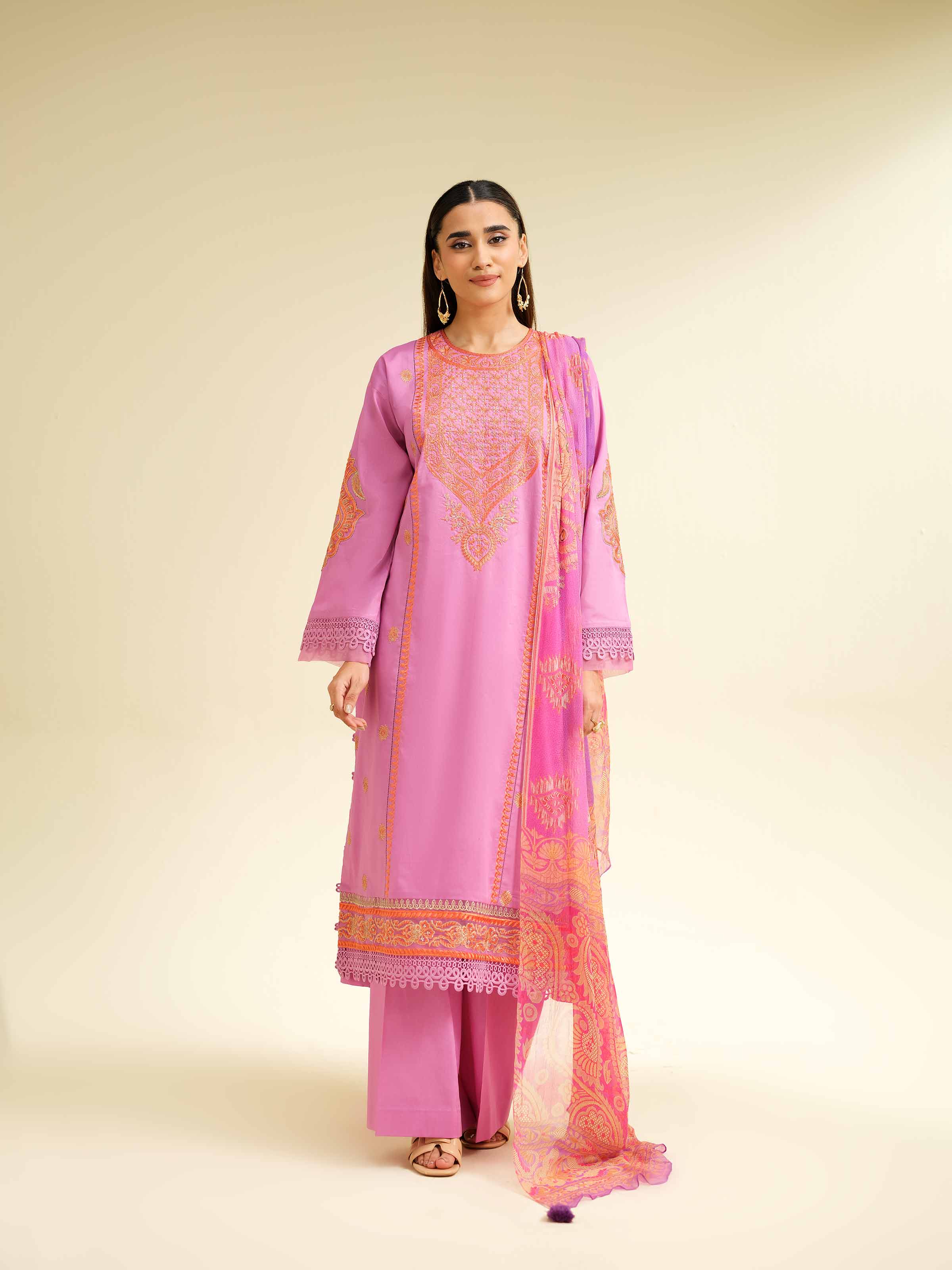 3 Piece - Embroidered Suit - 42501383 for Women - Unstitched Collection | Nishat | Shop Online