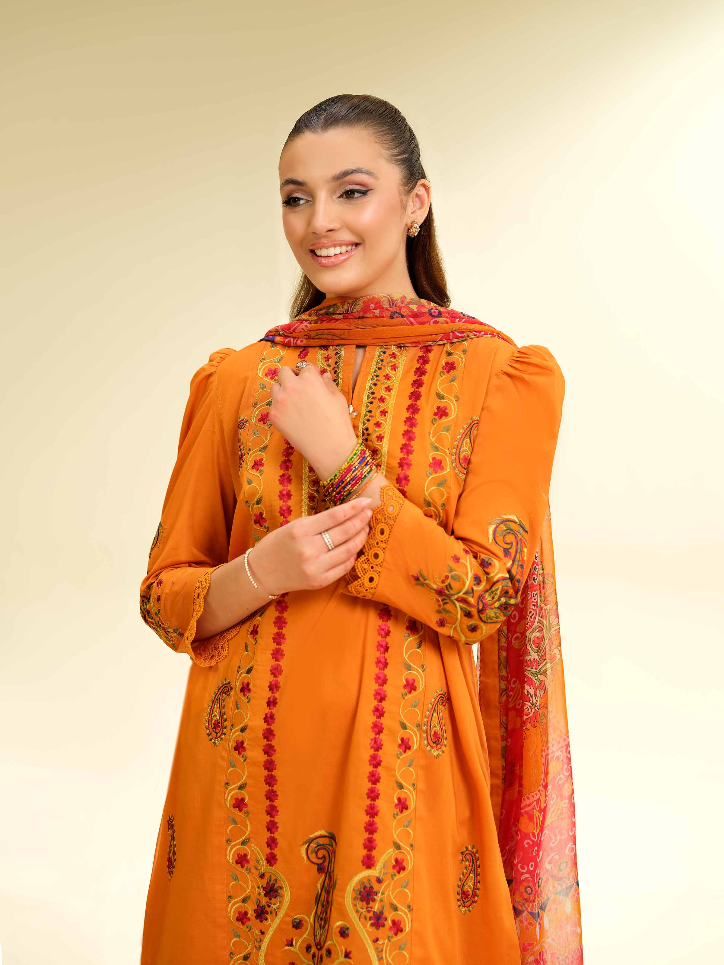 3 Piece - Embroidered Suit - 42501384 for Women - Unstitched Collection | Nishat | Shop Online