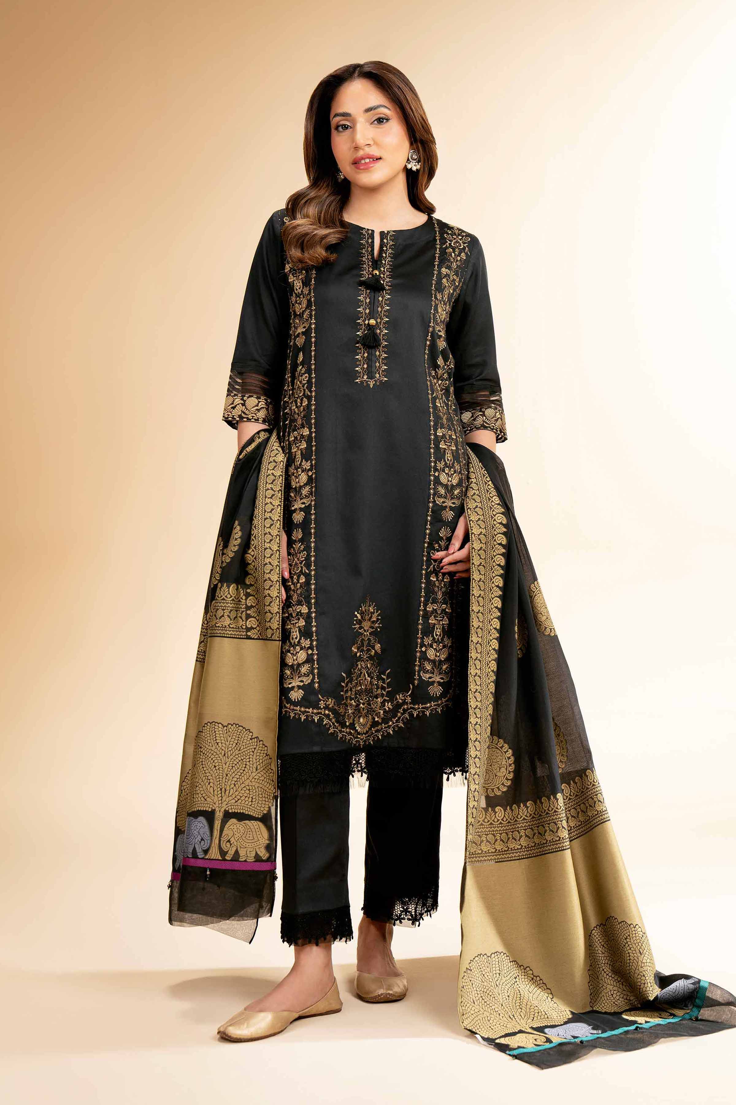 3 Piece - Embroidered Suit - 42501386 for Women - Unstitched Collection | Nishat | Shop Online