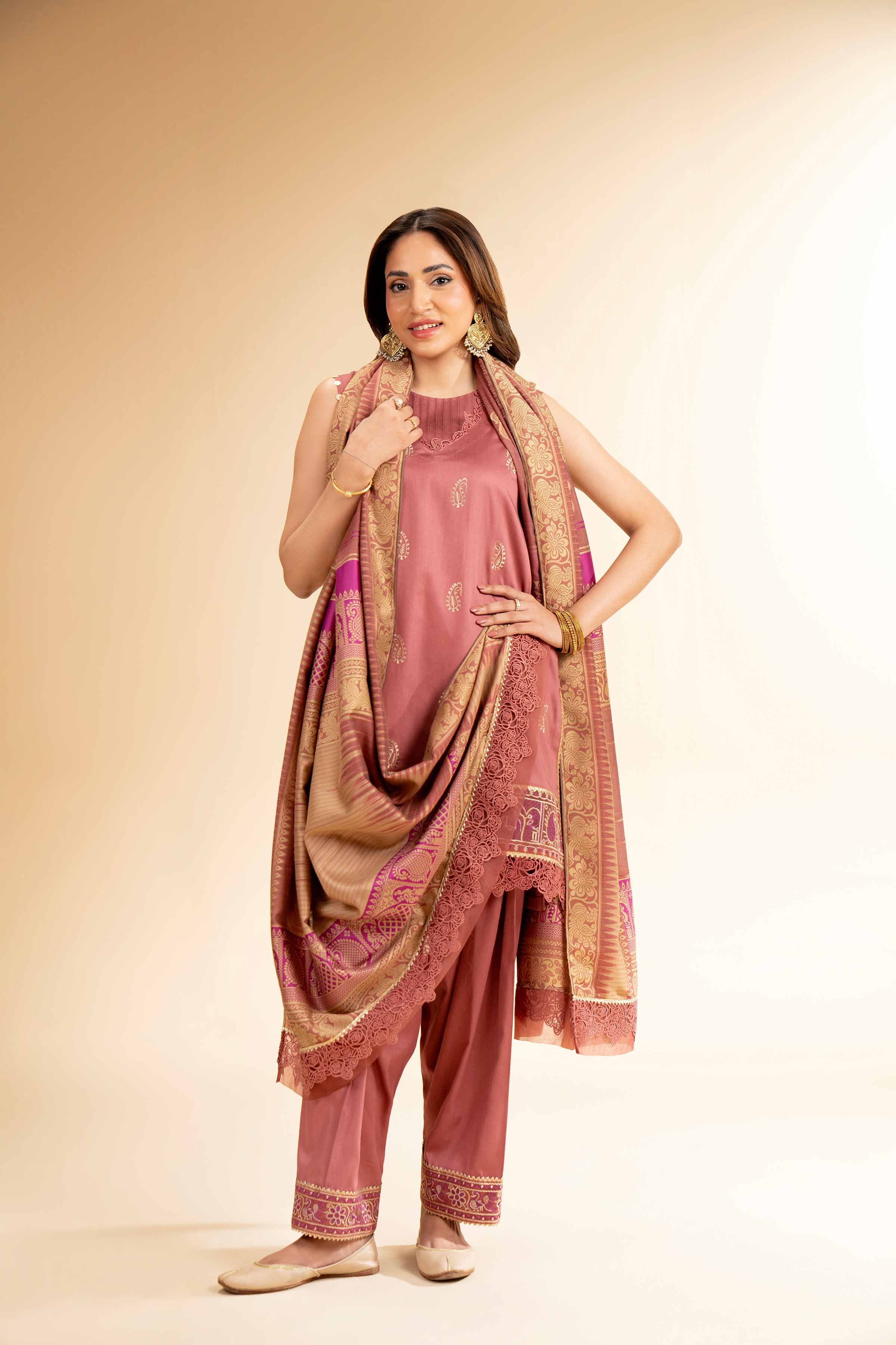 3 Piece - Embroidered Suit - 42501387 for Women - Unstitched Collection | Nishat | Shop Online