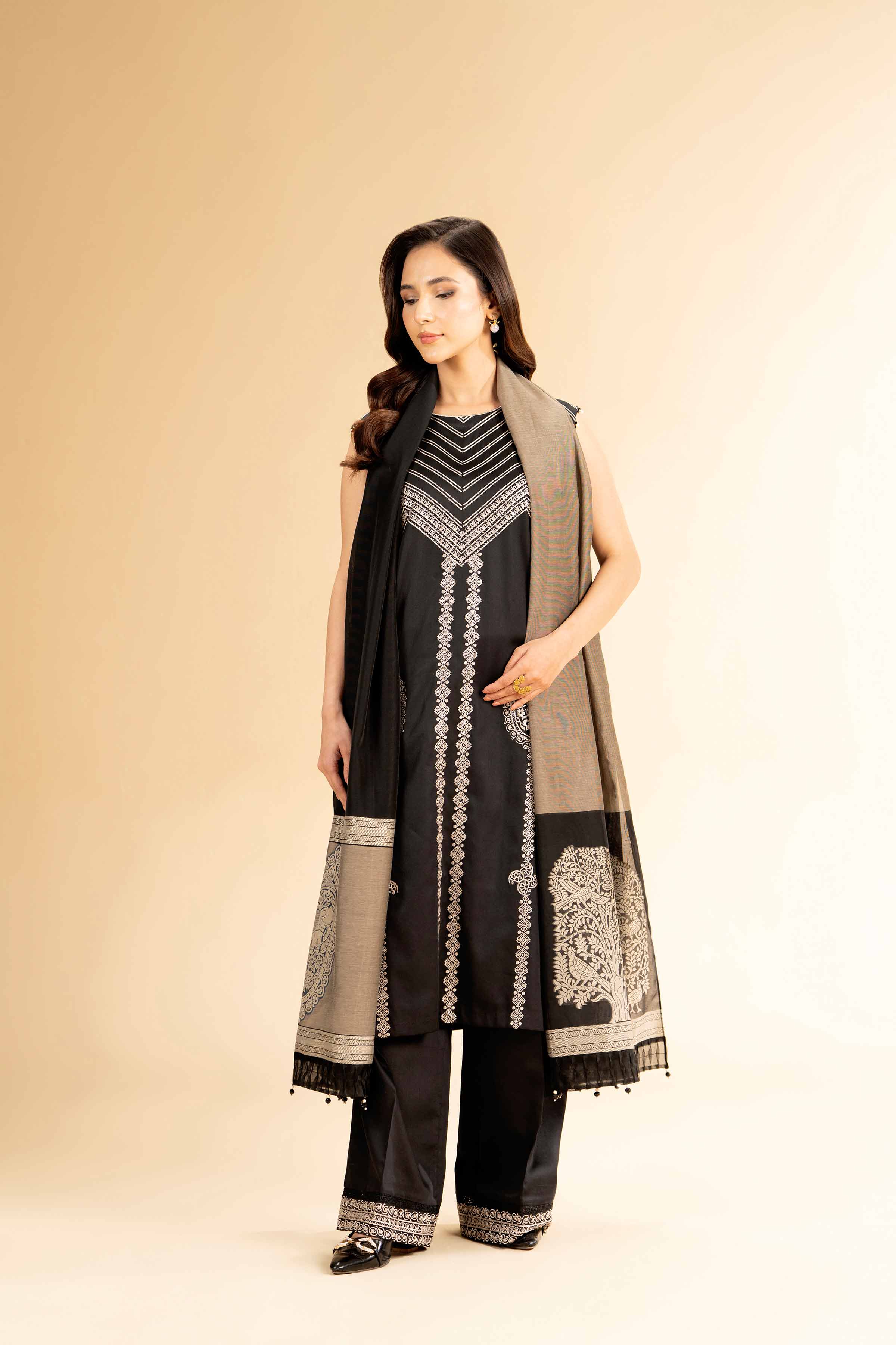 3 Piece - Embroidered Suit - 42501390 for Women - Unstitched Collection | Nishat | Shop Online