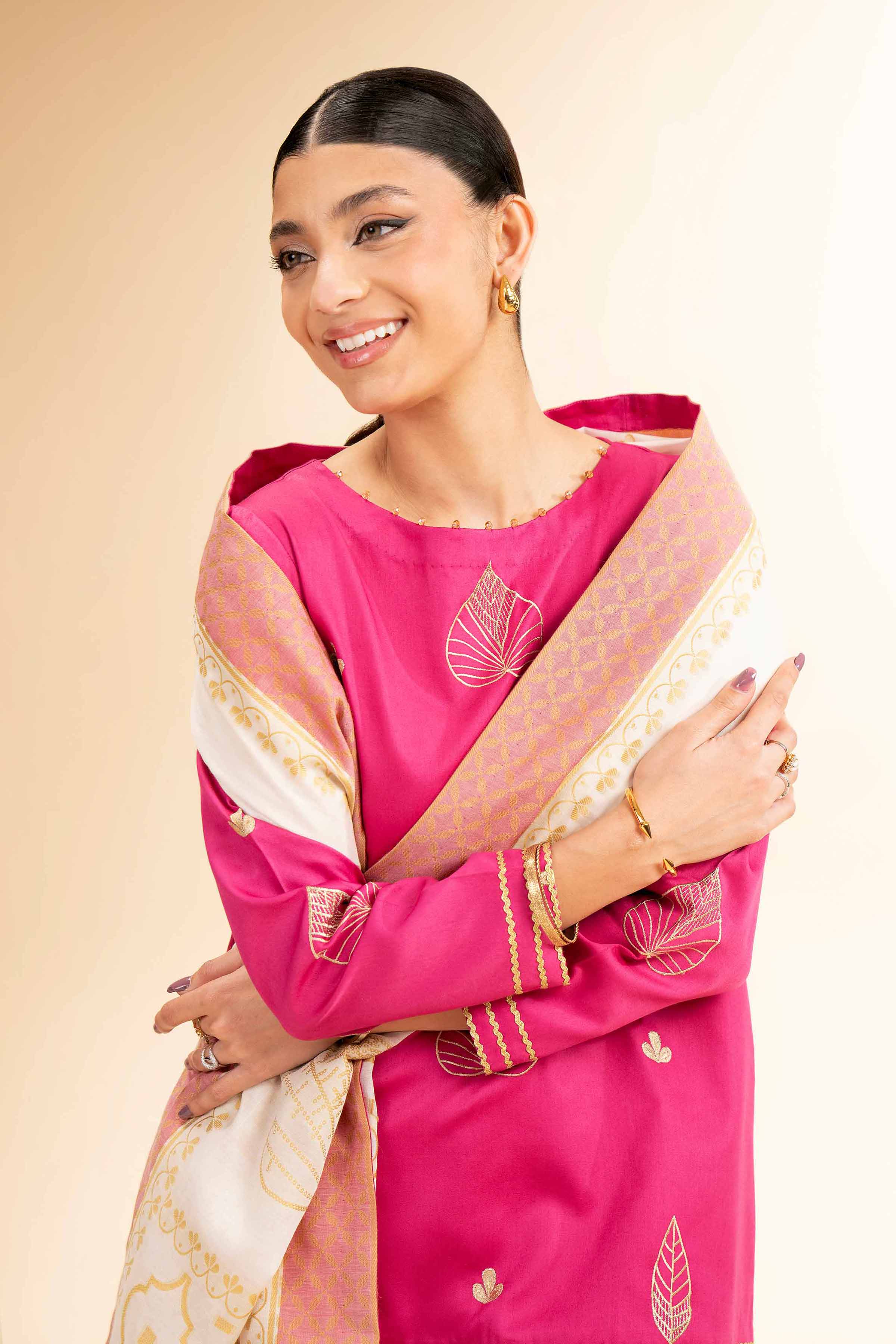 3 Piece - Embroidered Suit - 42501392 for Women - Unstitched Collection | Nishat | Shop Online