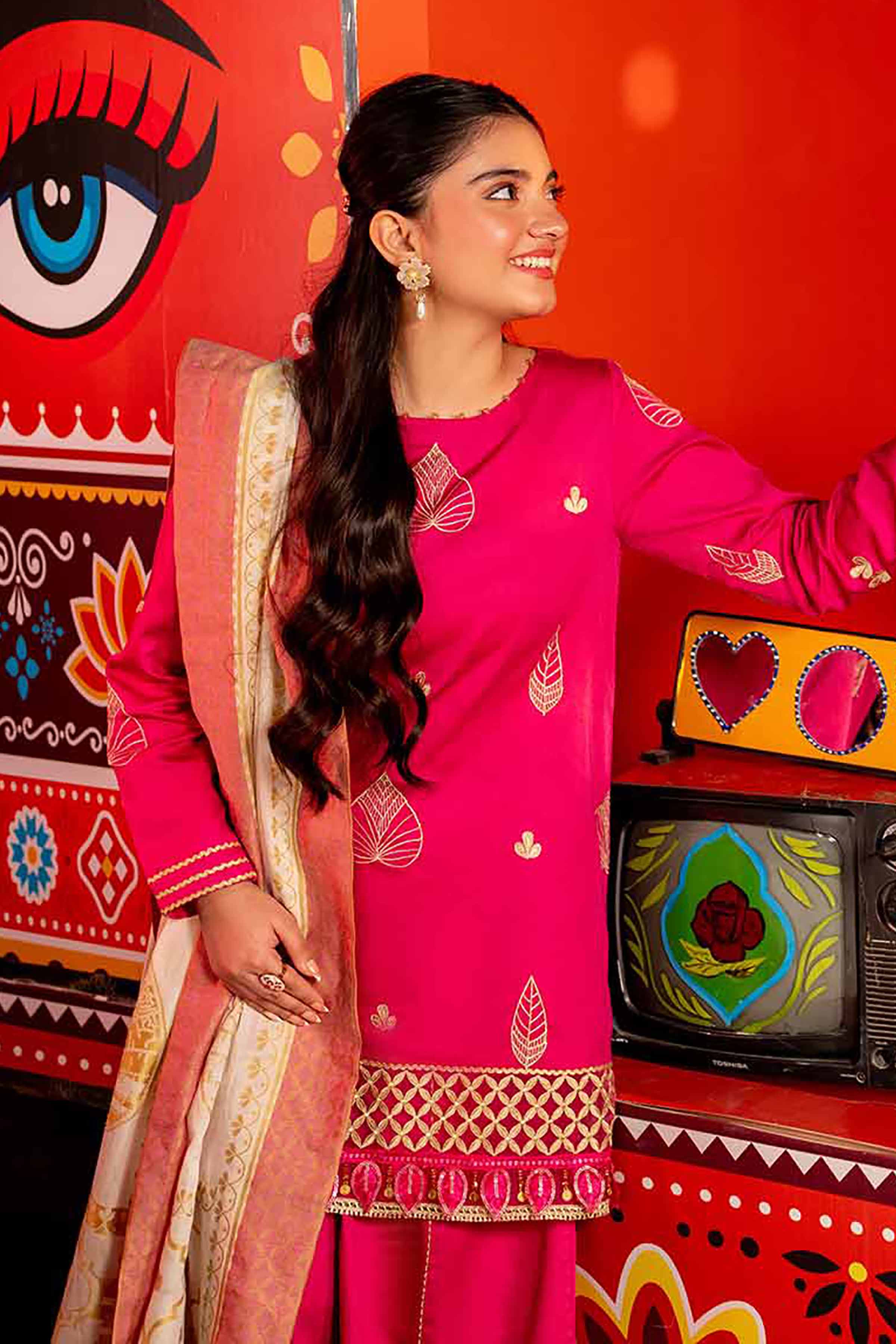 3 Piece - Embroidered Suit - 42501392 for Women - Unstitched Collection | Nishat | Shop Online