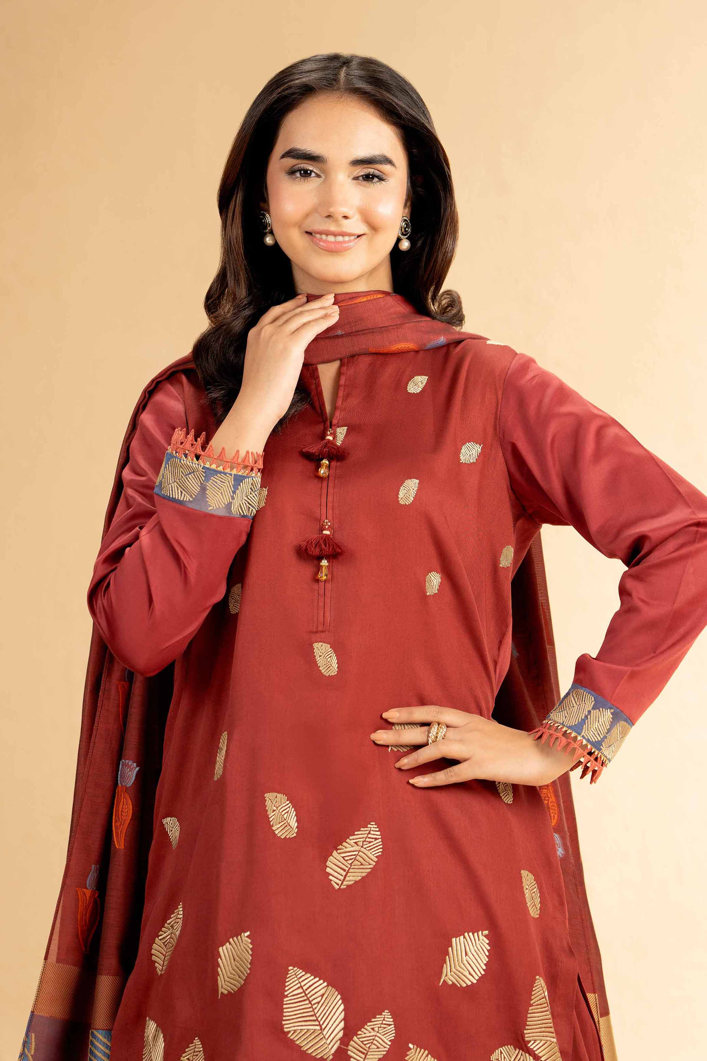3 Piece - Embroidered Suit - 42501393 for Women - Unstitched Collection | Nishat | Shop Online