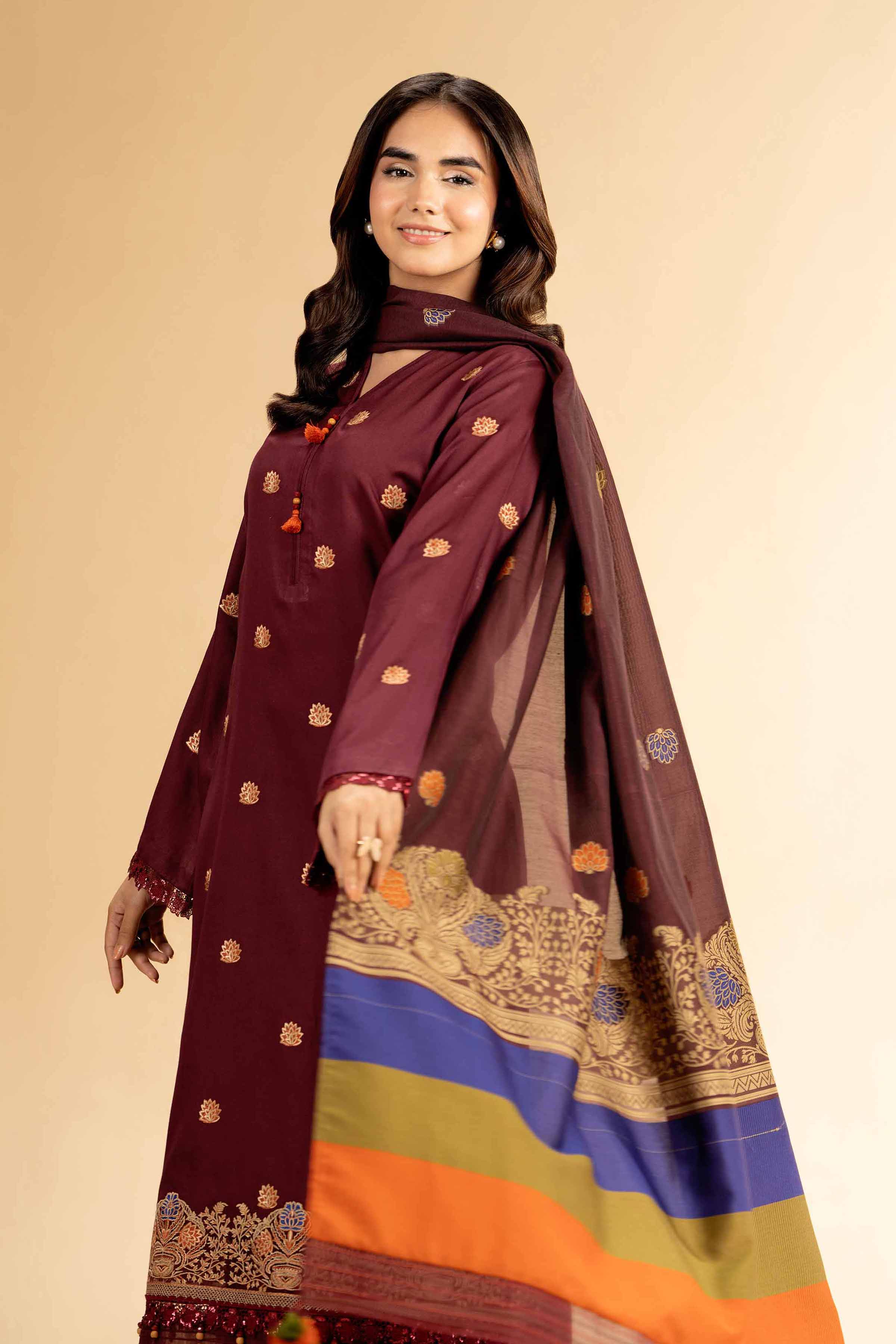 3 Piece - Embroidered Suit - 42501394 for Women - Unstitched Collection | Nishat | Shop Online