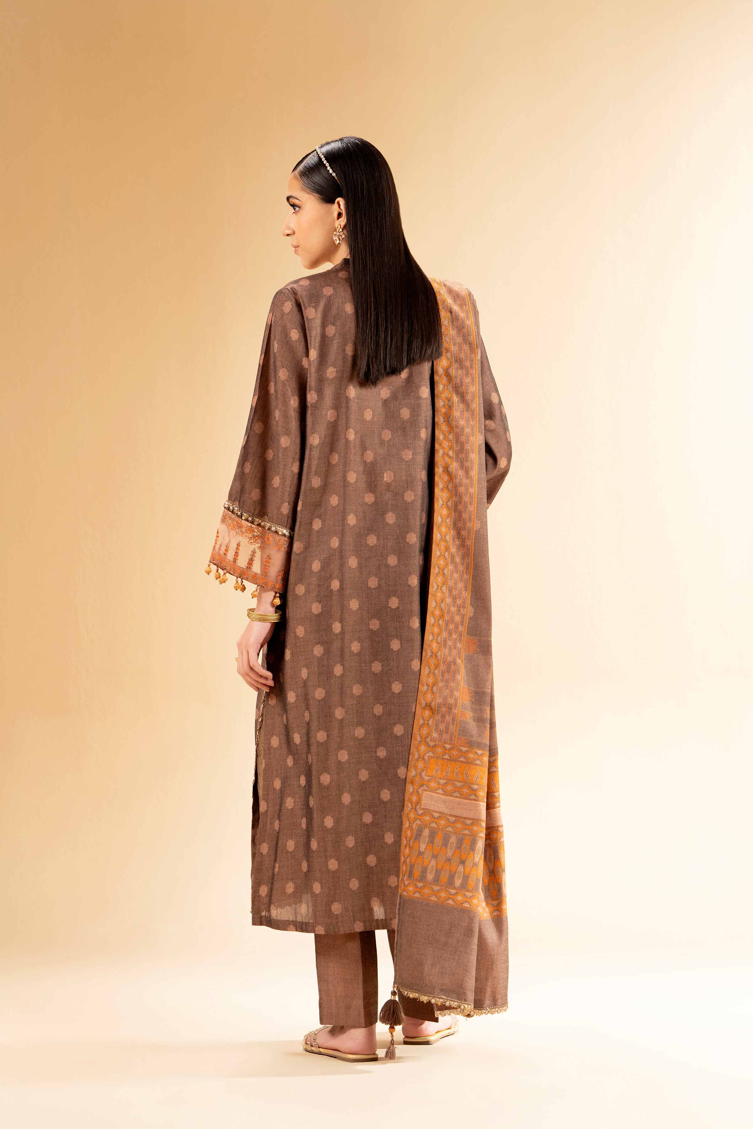 3 Piece - Jacquard Embroidered Suit - 42501396 for Women - Unstitched Collection | Nishat | Shop Online