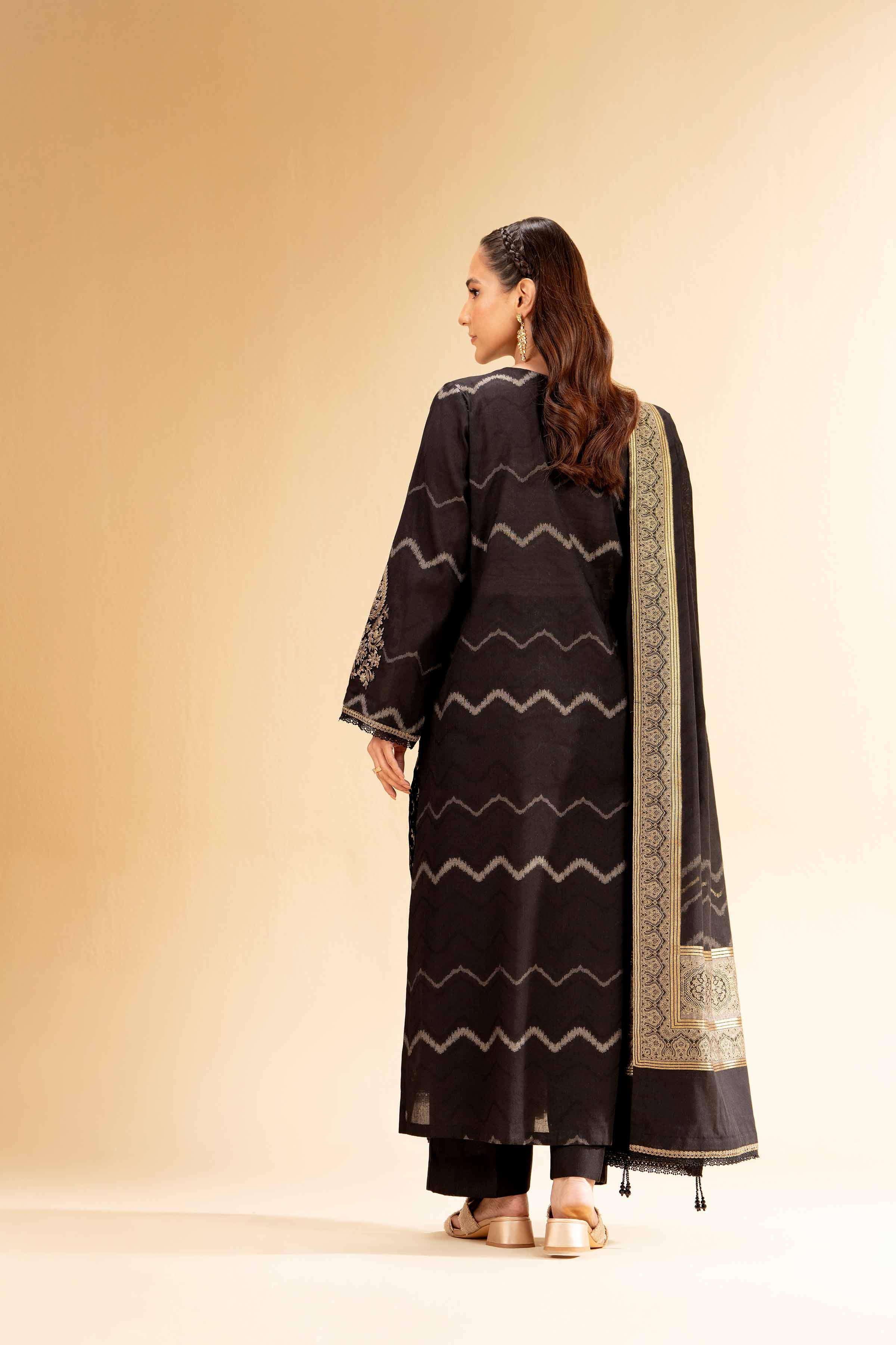 3 Piece - Jacquard Embroidered Suit - 42501398 for Women - Unstitched Collection | Nishat | Shop Online
