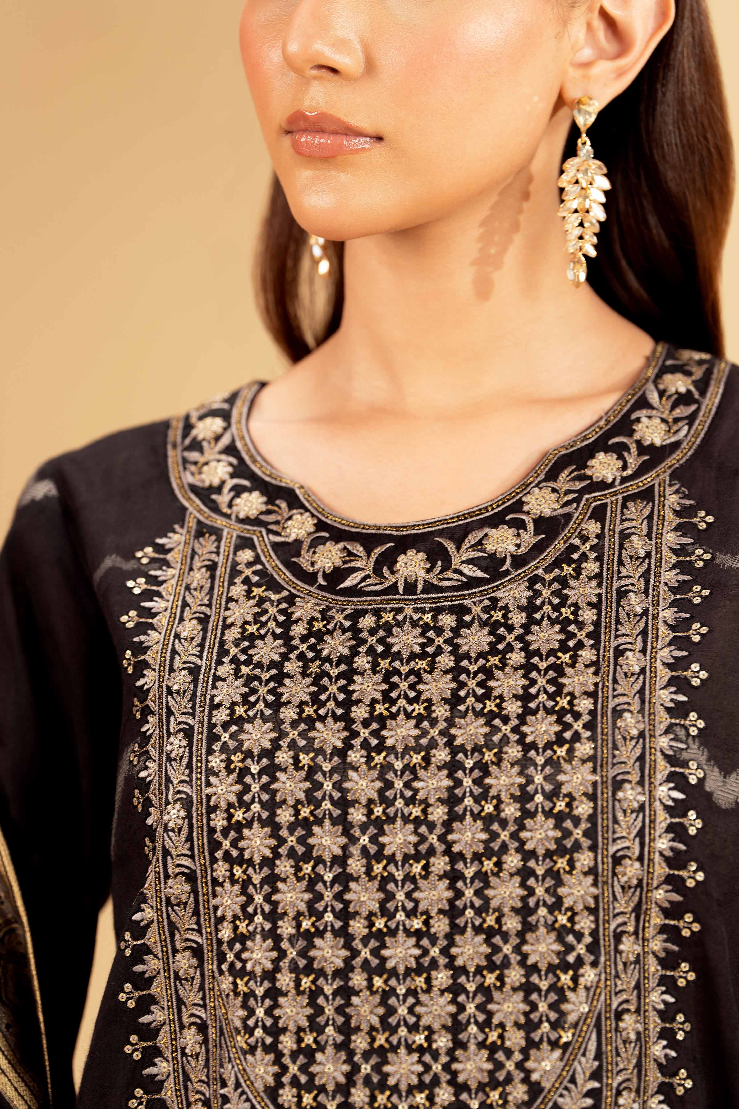 3 Piece - Jacquard Embroidered Suit - 42501398 for Women - Unstitched Collection | Nishat | Shop Online