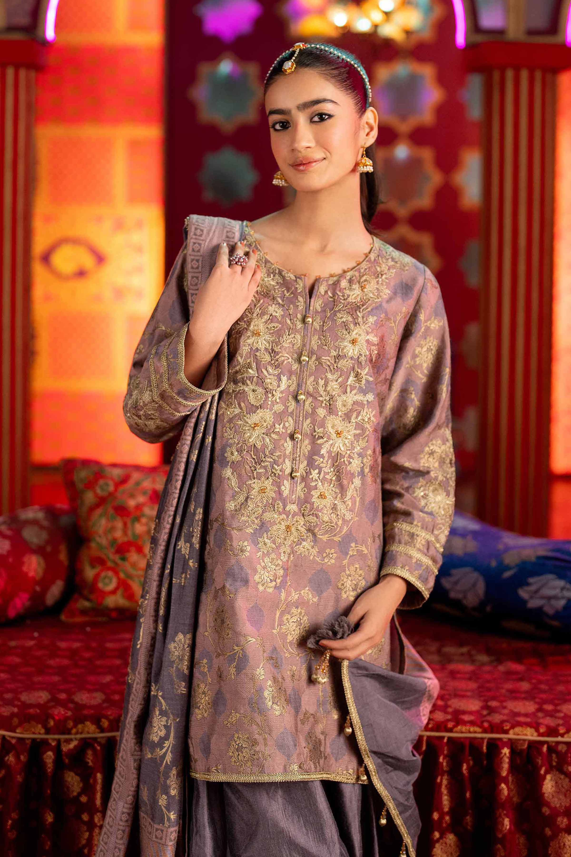 3 Piece - Jacquard Embroidered Suit - 42501400 for Women - Unstitched Collection | Nishat | Shop Online