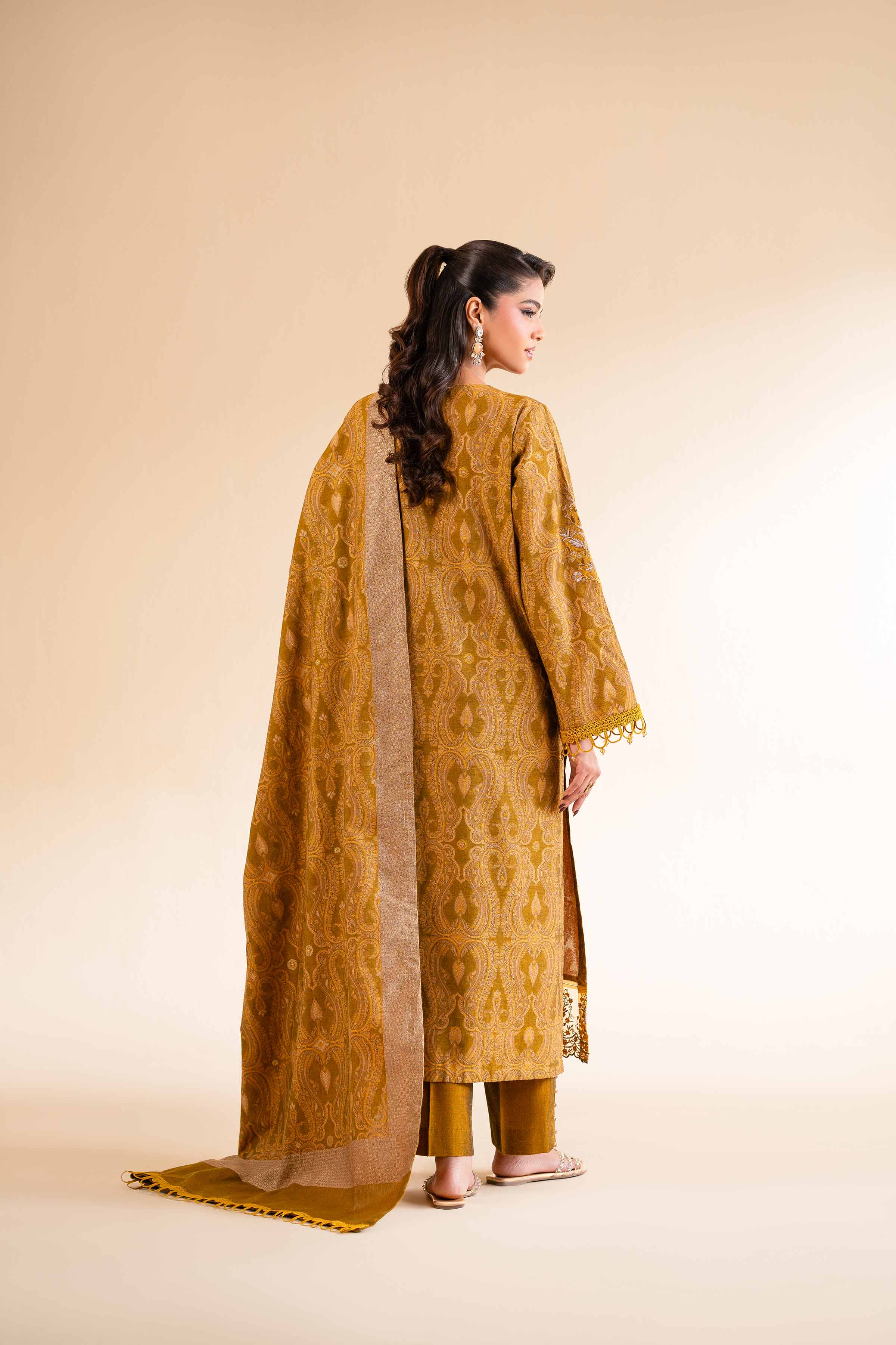 3 Piece - Jacquard Embroidered Suit - 42501401 for Women - Unstitched Collection | Nishat | Shop Online