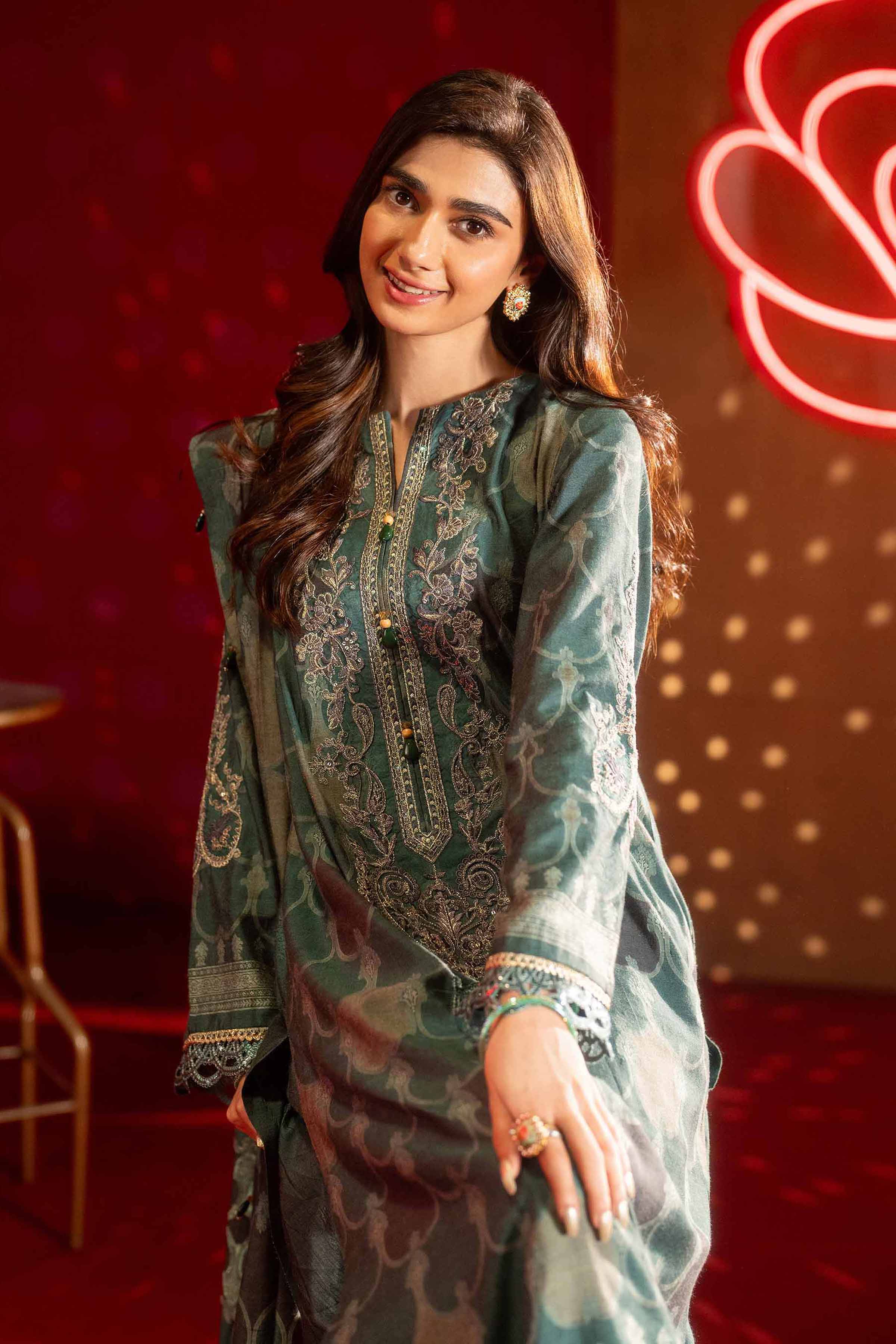 3 Piece - Jacquard Embroidered Suit - 42501403 for Women - Unstitched Collection | Nishat | Shop Online