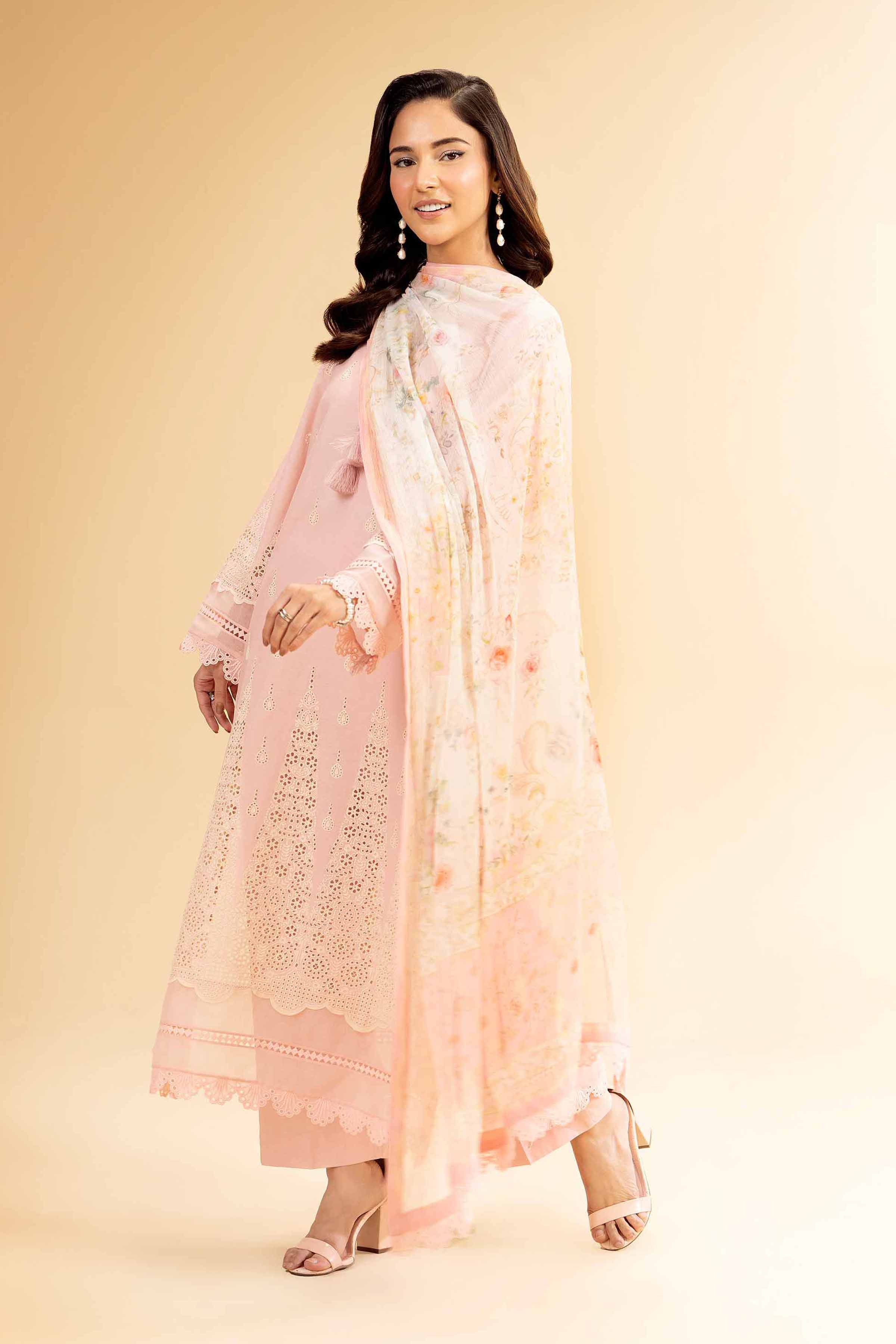 3 Piece - Embroidered Suit - 42501406 for Women - Unstitched Collection | Nishat | Shop Online