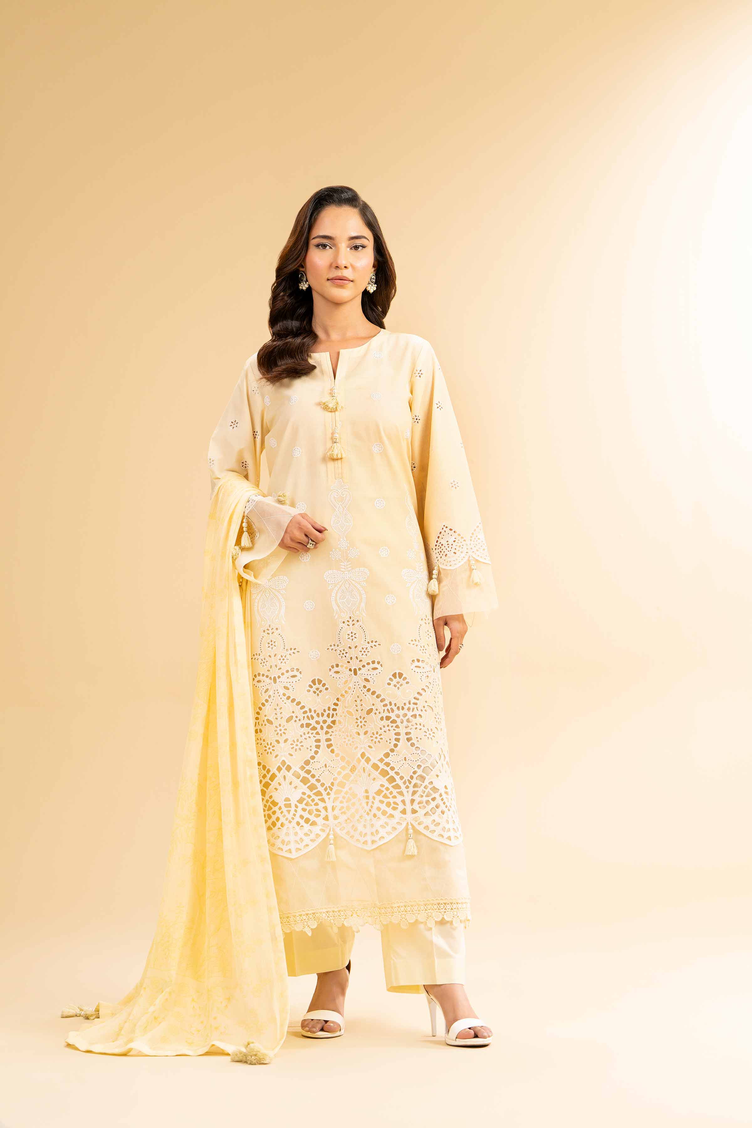 3 Piece - Embroidered Suit - 42501408 for Women - Unstitched Collection | Nishat | Shop Online