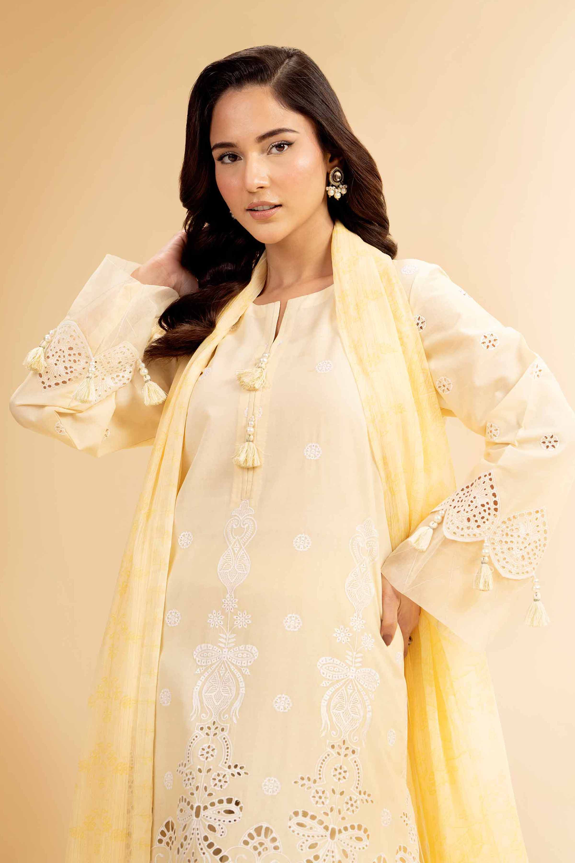 3 Piece - Embroidered Suit - 42501408 for Women - Unstitched Collection | Nishat | Shop Online