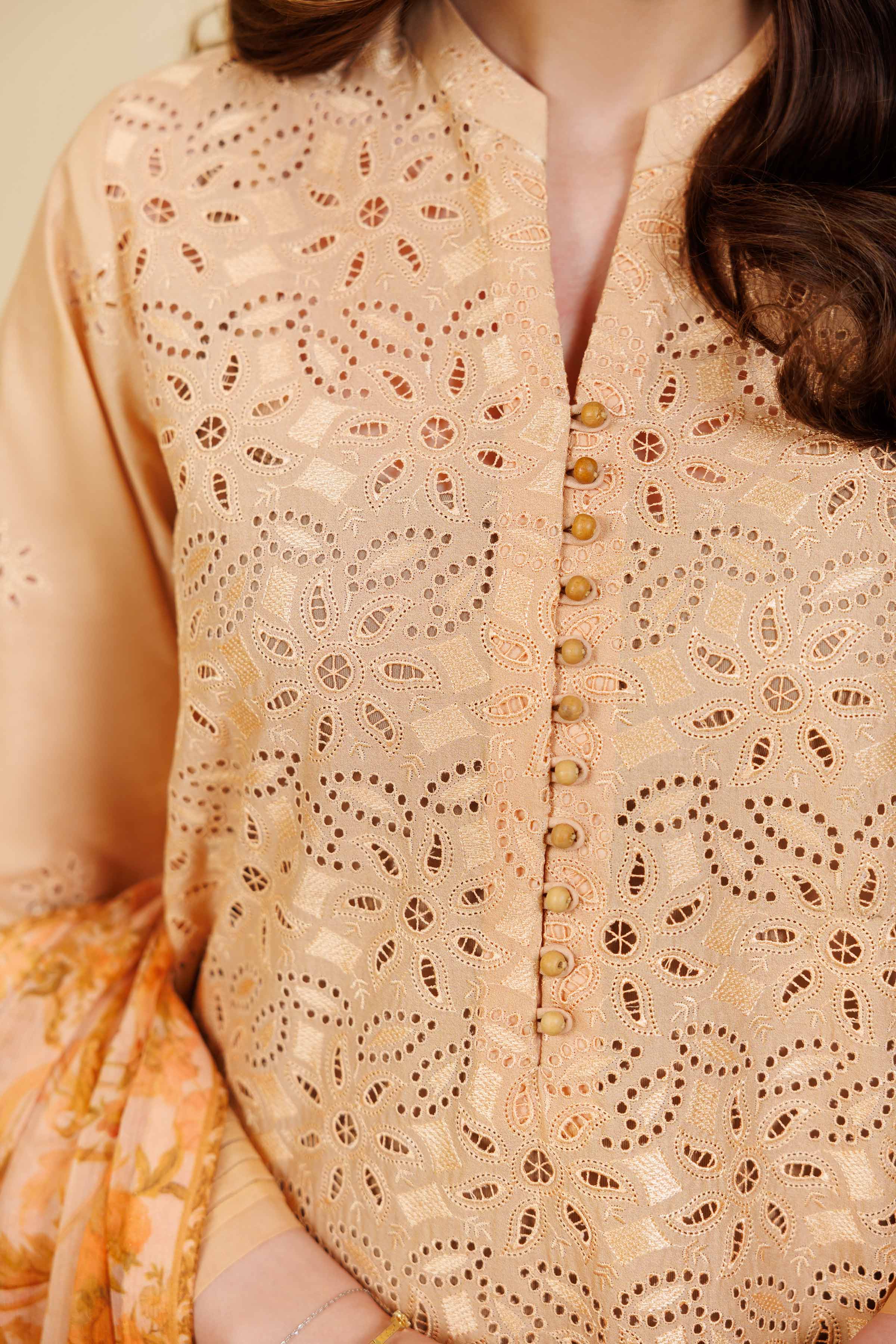 3 Piece - Embroidered Suit - 42501409 for Women - Unstitched Collection | Nishat | Shop Online