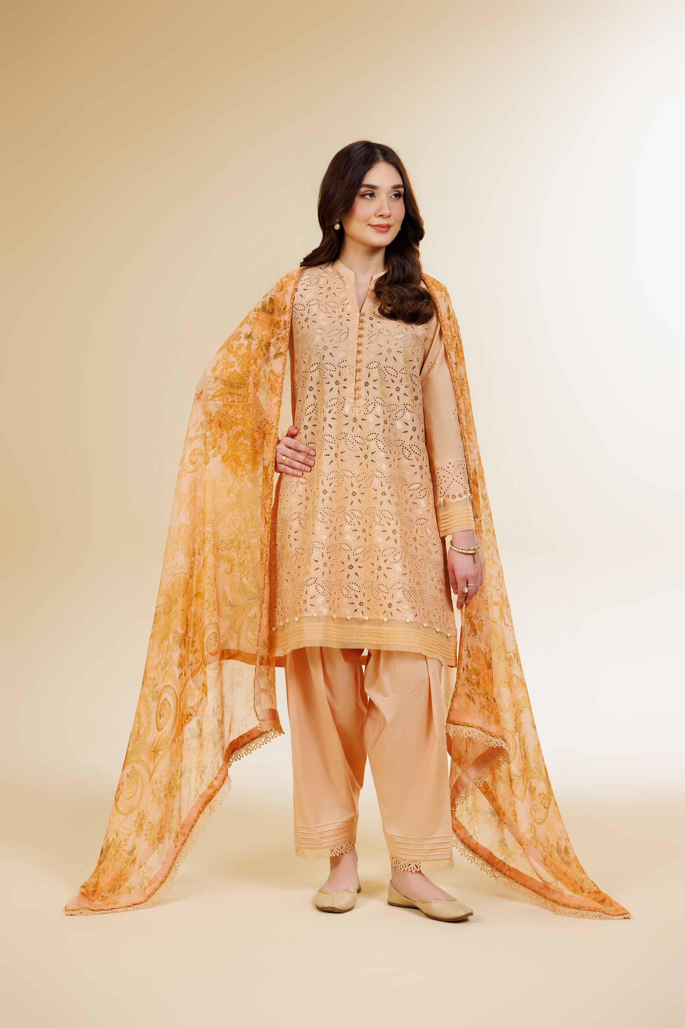 3 Piece - Embroidered Suit - 42501409 for Women - Unstitched Collection | Nishat | Shop Online