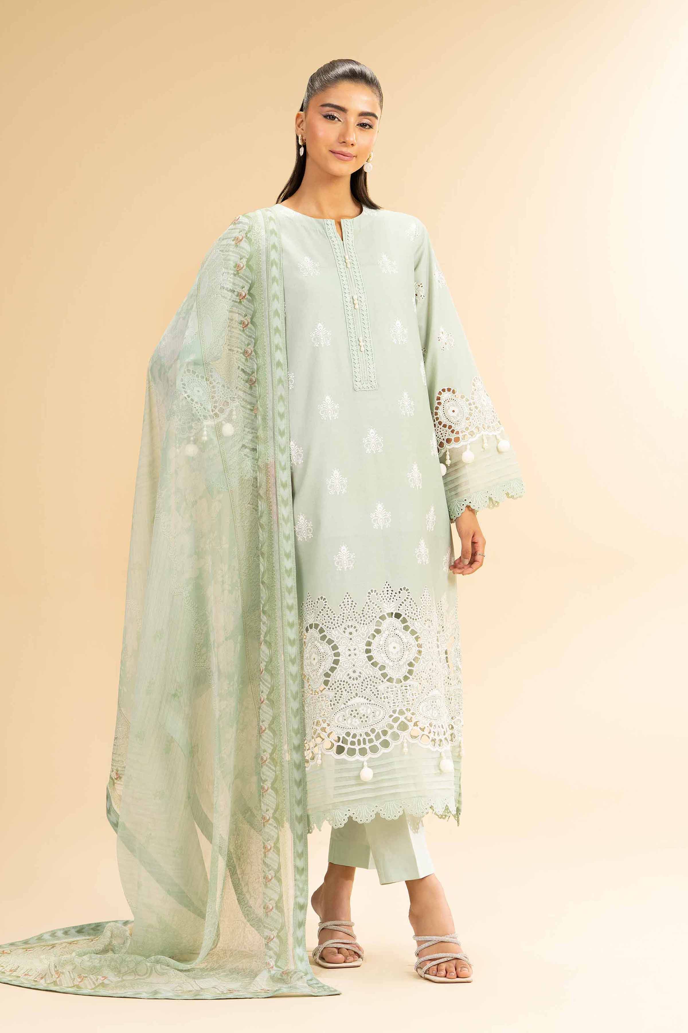 3 Piece - Embroidered Suit - 42501410 for Women - Unstitched Collection | Nishat | Shop Online